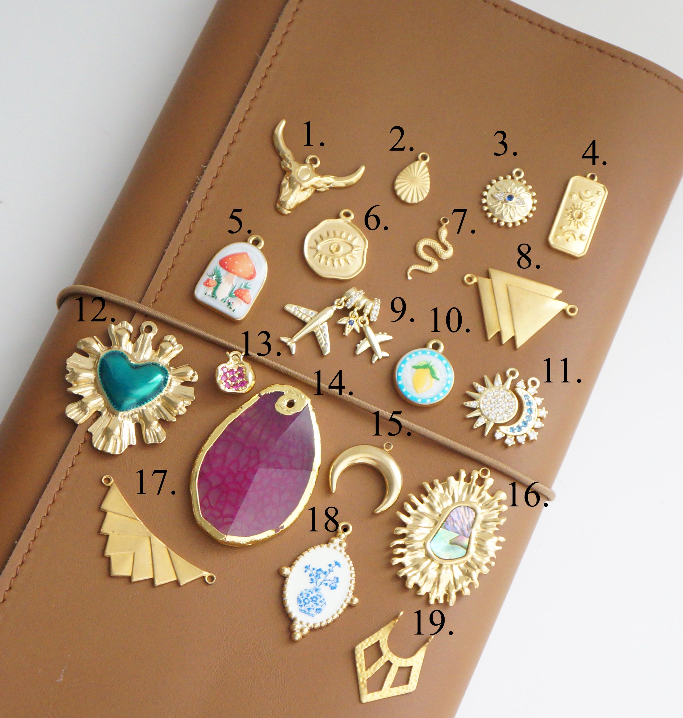 Stainless Steel Planner Charms
