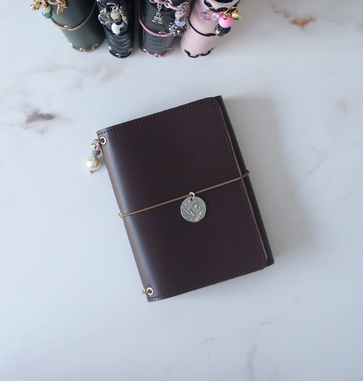 Trifold Pocket size set - Brown & Marble