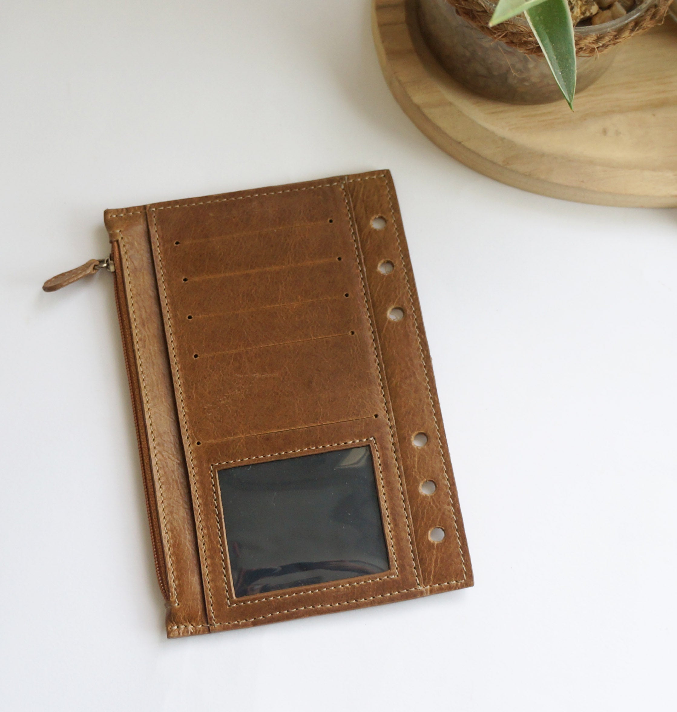 CUSTOM Fly Leaf Wallet in Smooth Black