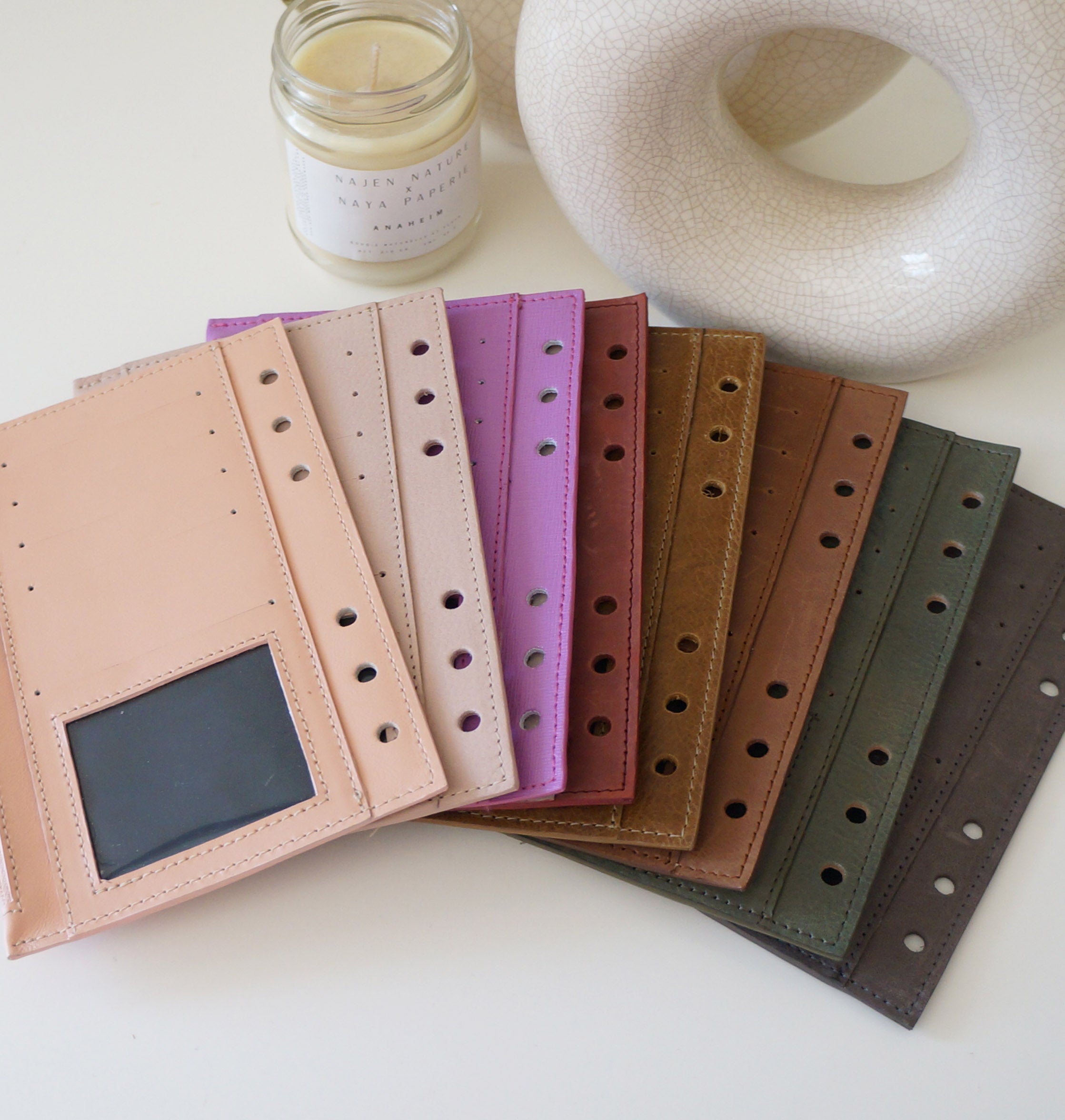 Wallet leather Fly leaf
