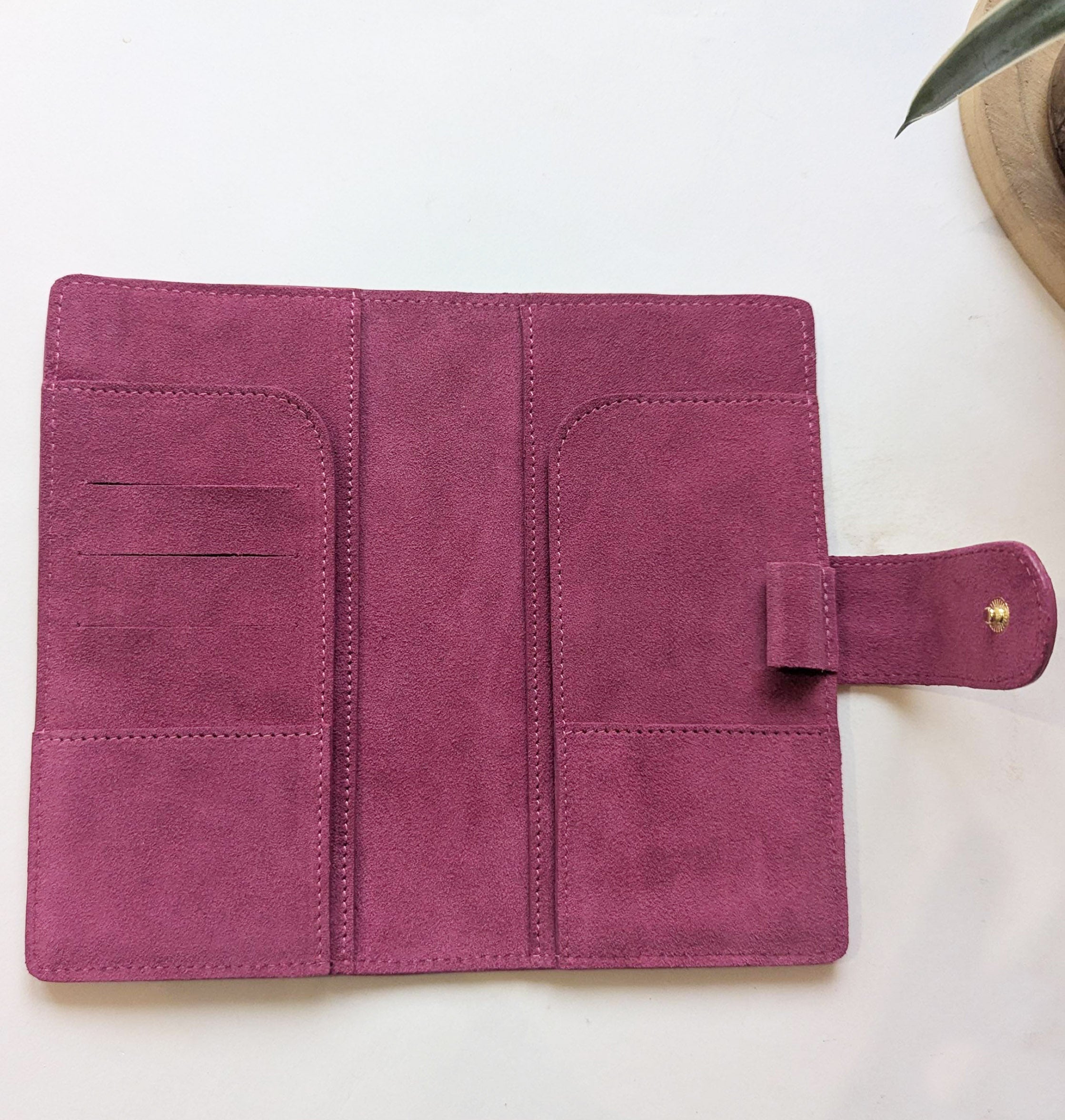 Hobonichi Mega Cover clear front - Suede French Rose