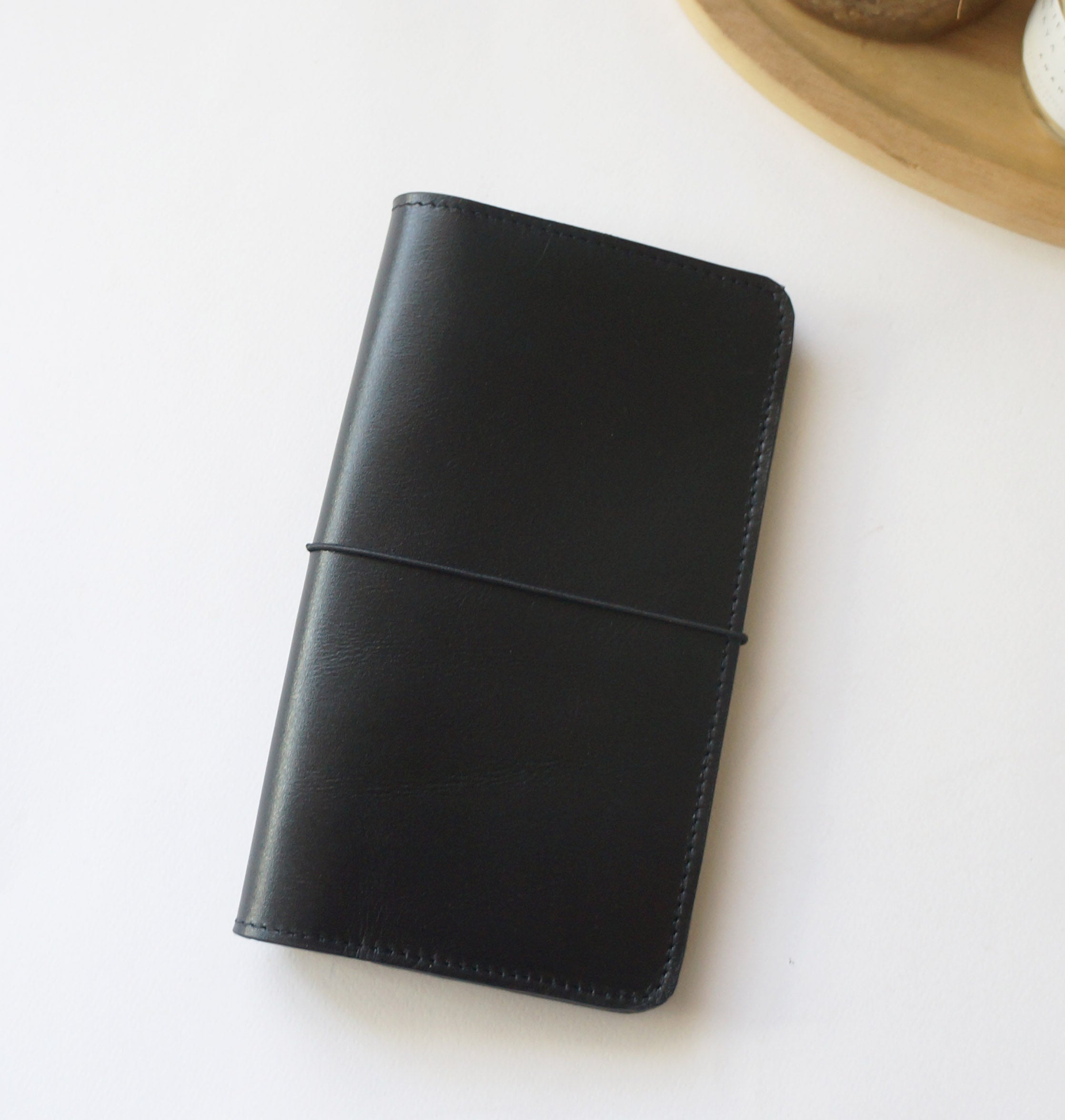 Hobonichi Week Cover compact - Smooth Black/Suede Black