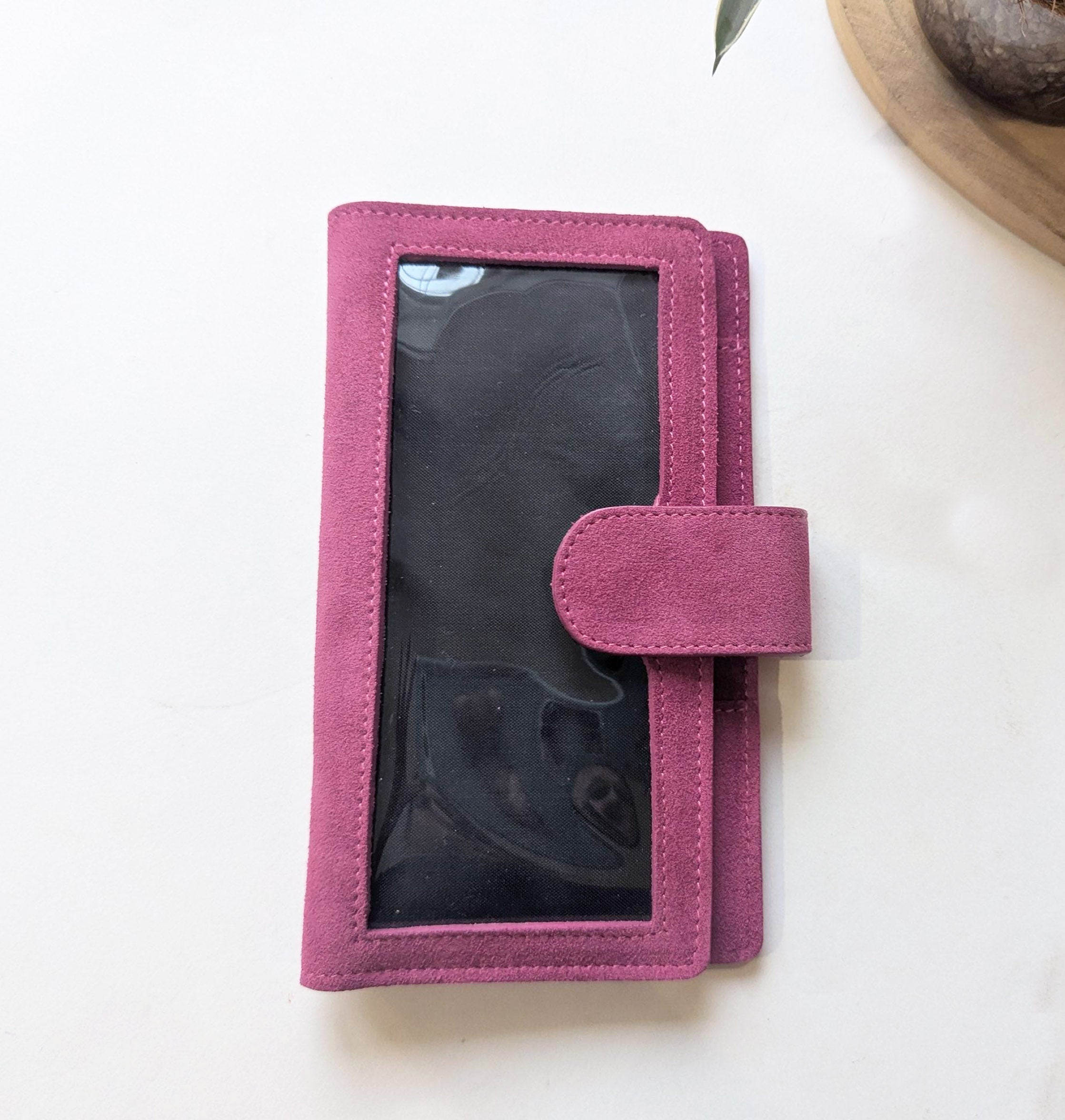 Hobonichi Mega Cover clear front - Suede French Rose