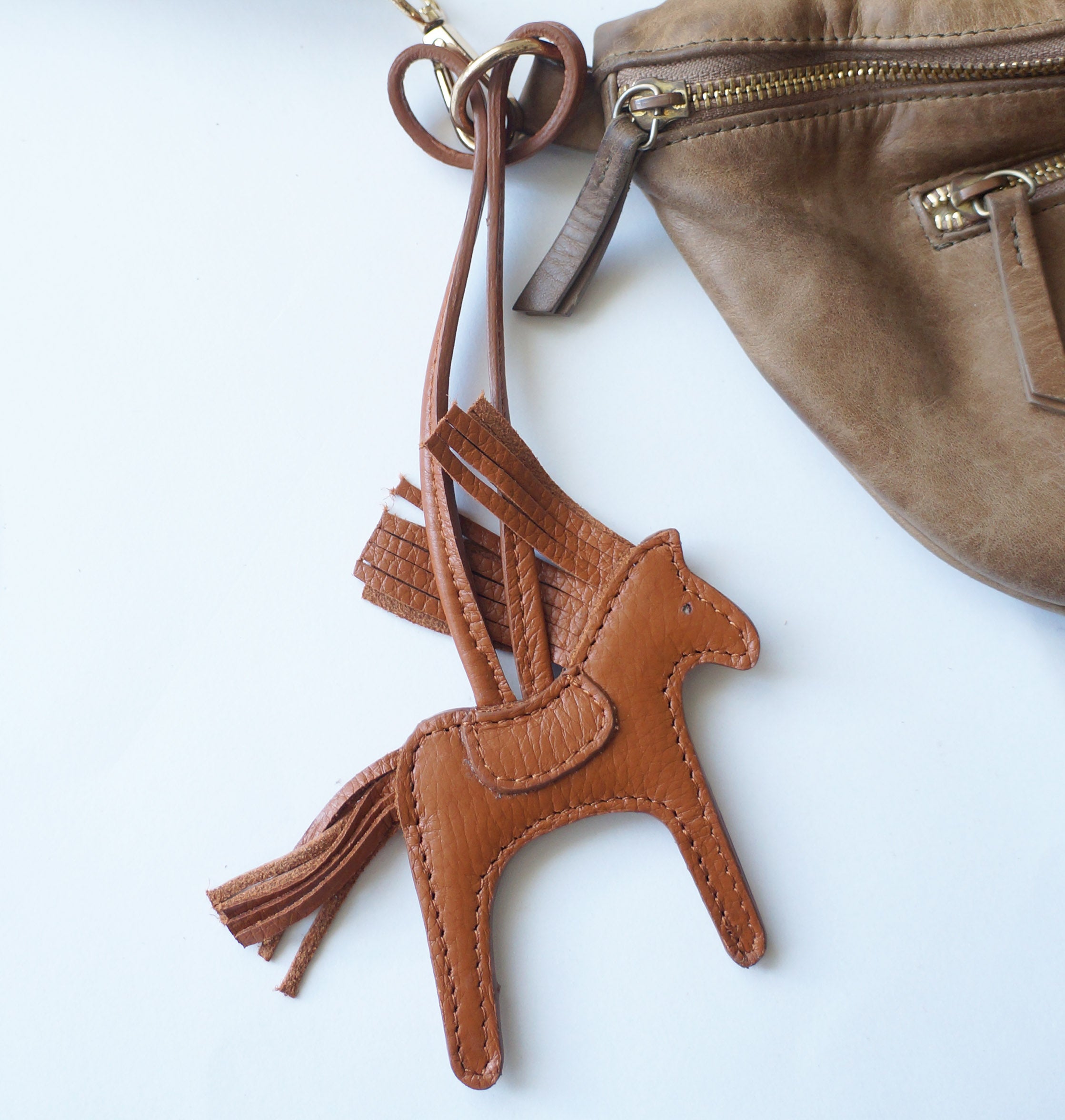 Leather Horse Charms - Brown Palette