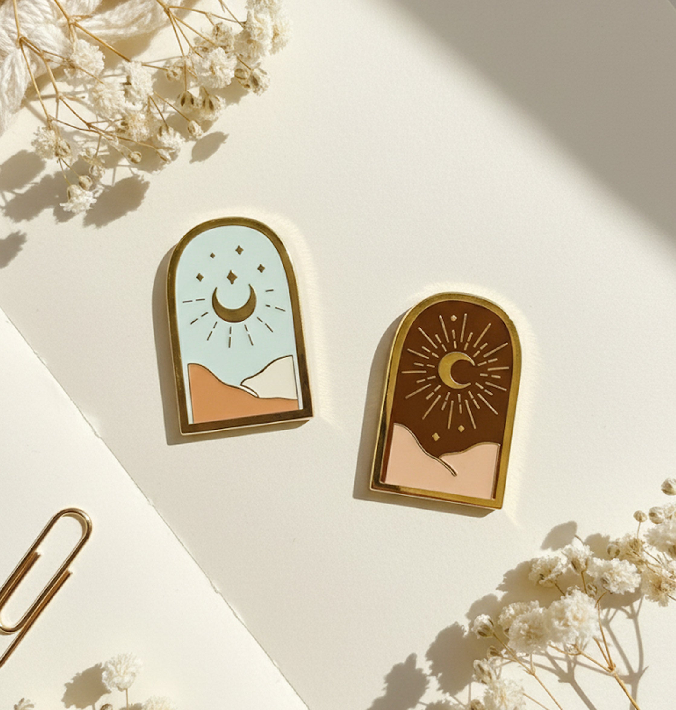 Moon Solstice Magnetic Pins