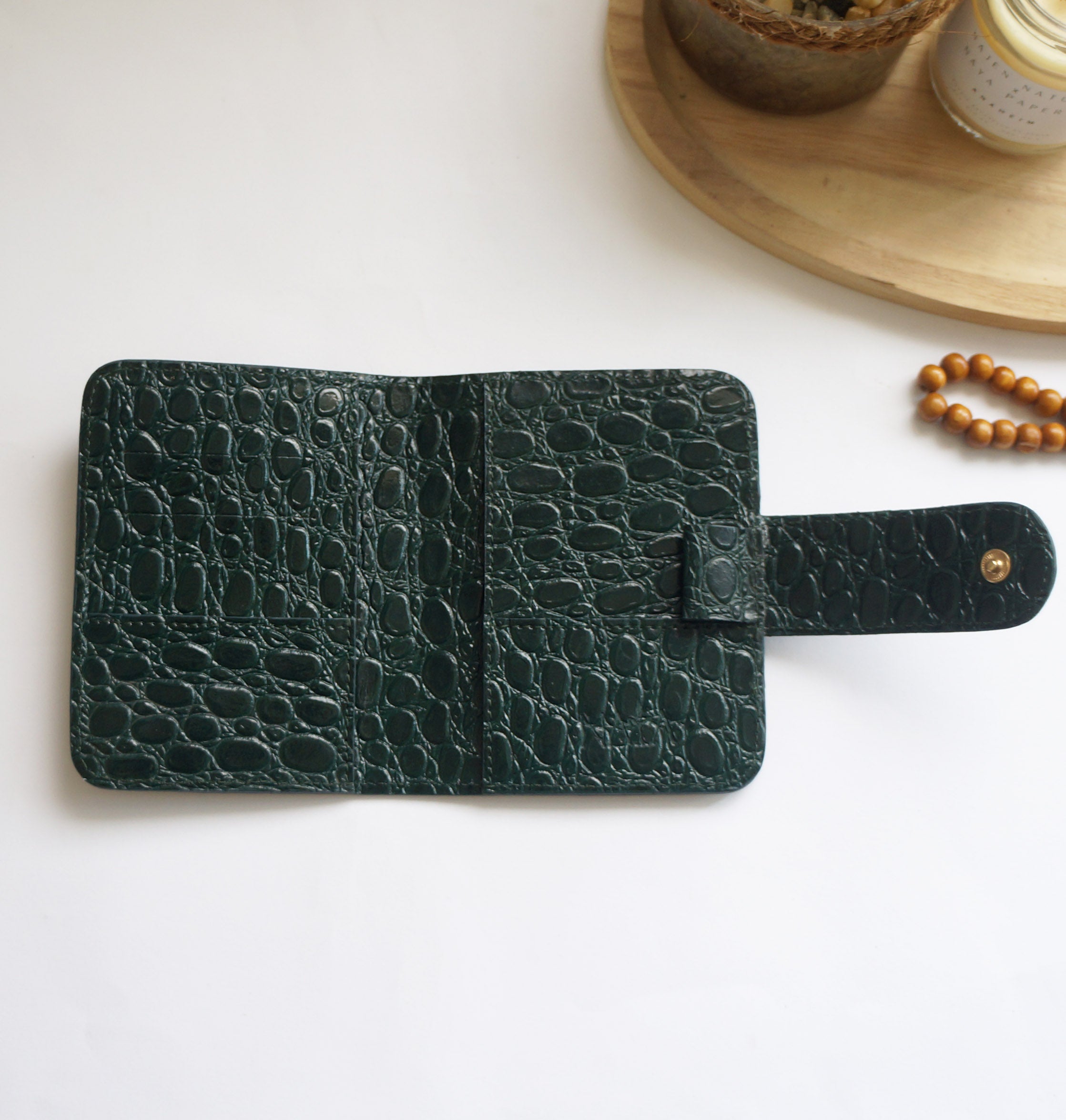 Passport Journal Cover - Croc Green