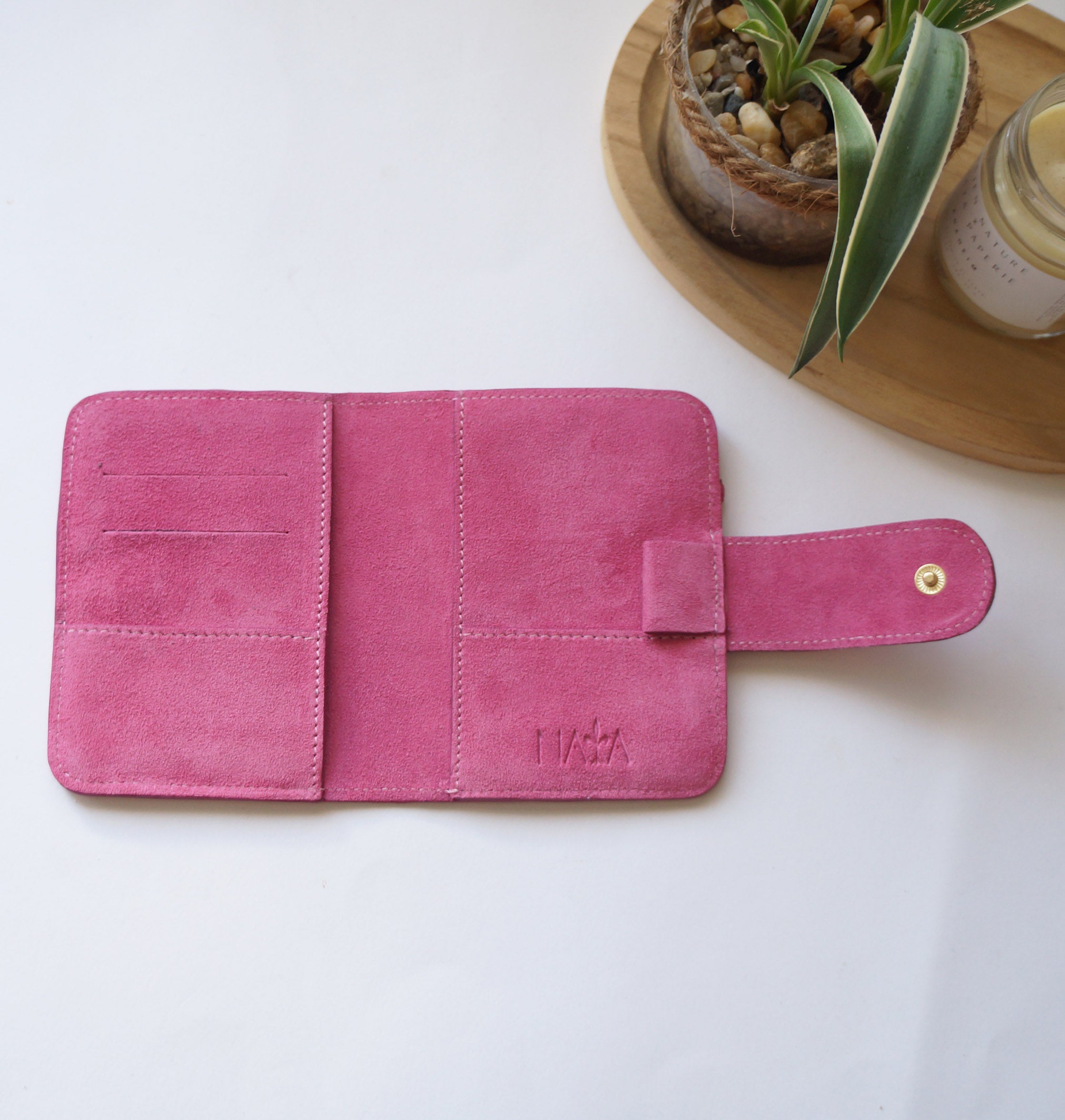 Passport Journal Cover - Suede Dragonfruit
