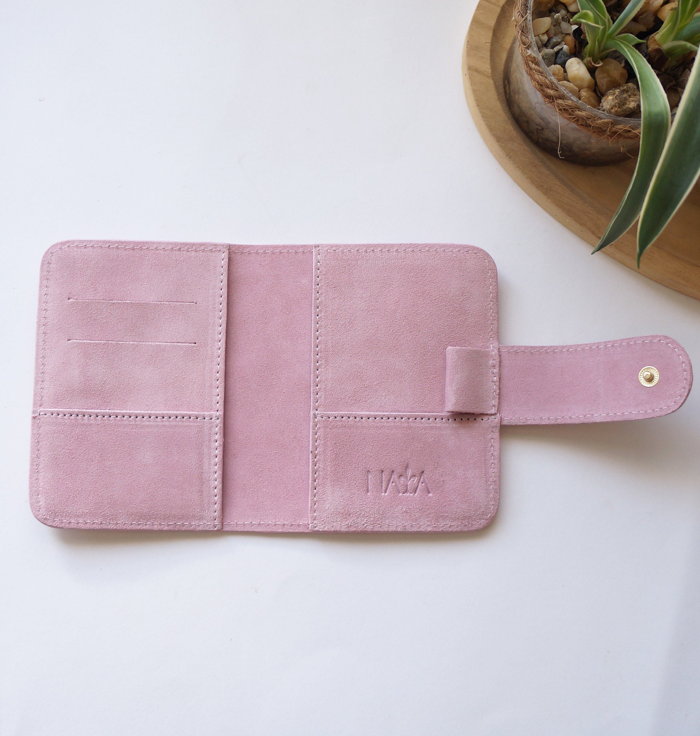 Passport Journal Cover - Suede Pink