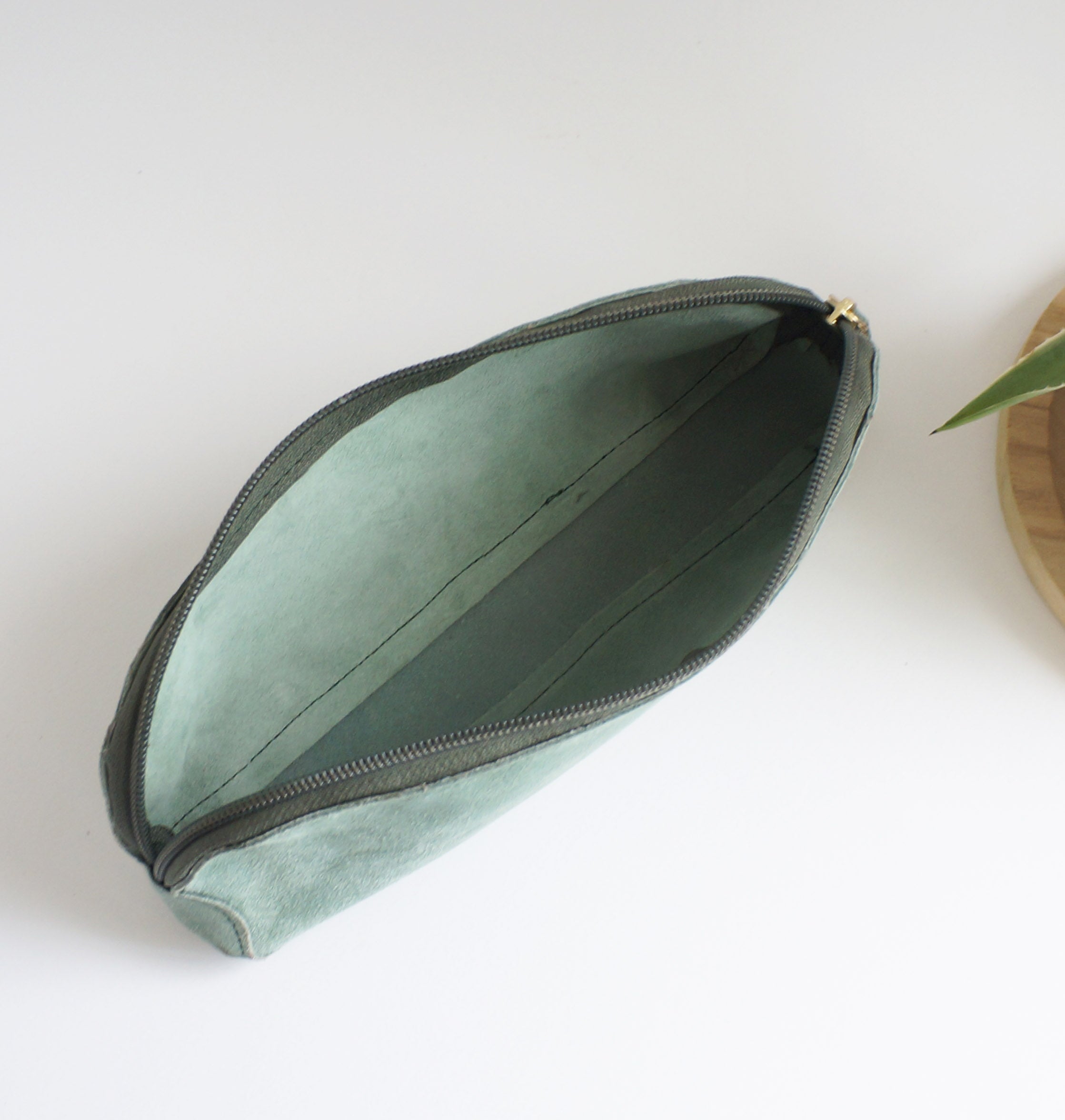 Pen Case - Aquaverde leather
