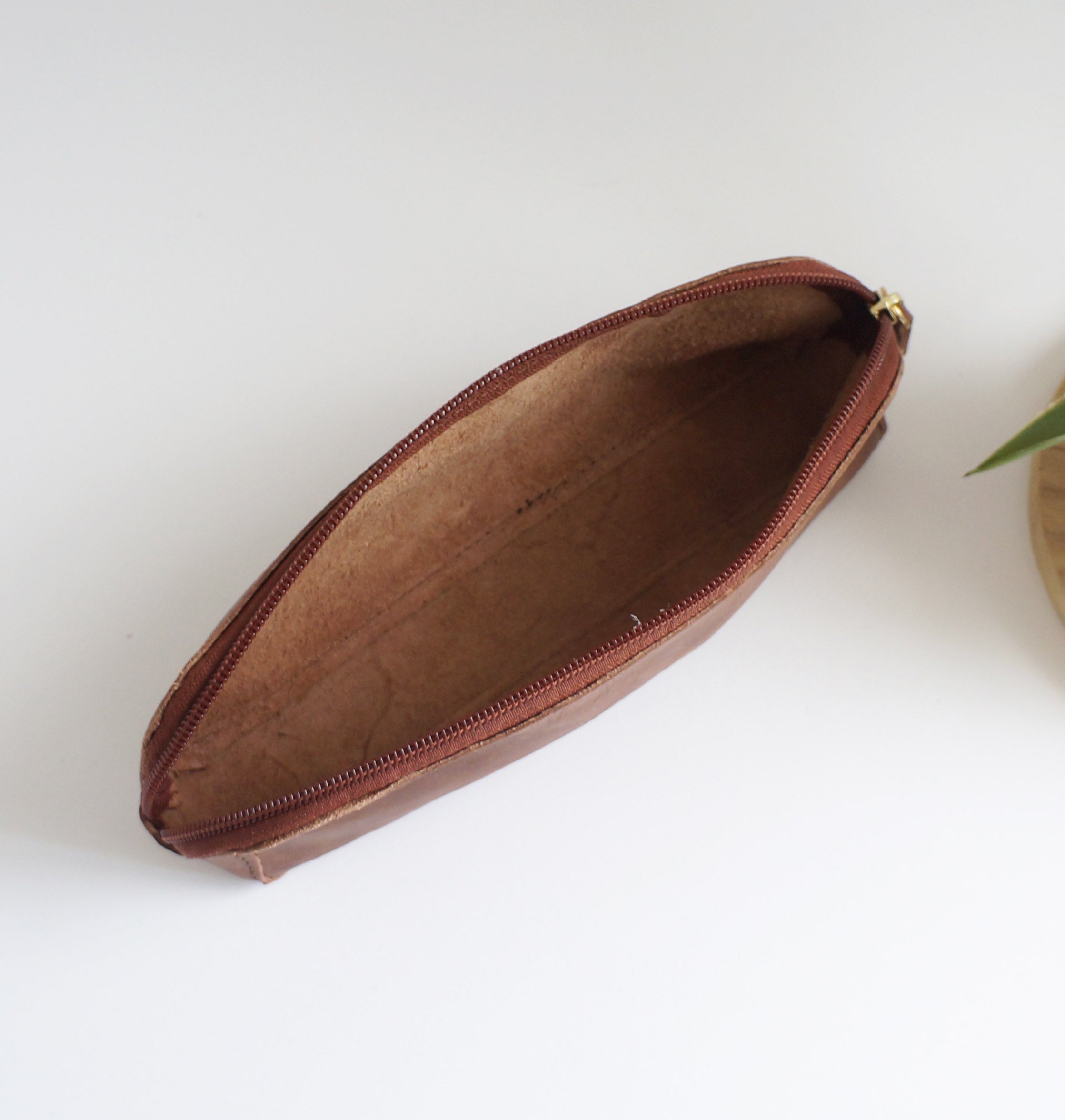 Pen Case - Brownie leather