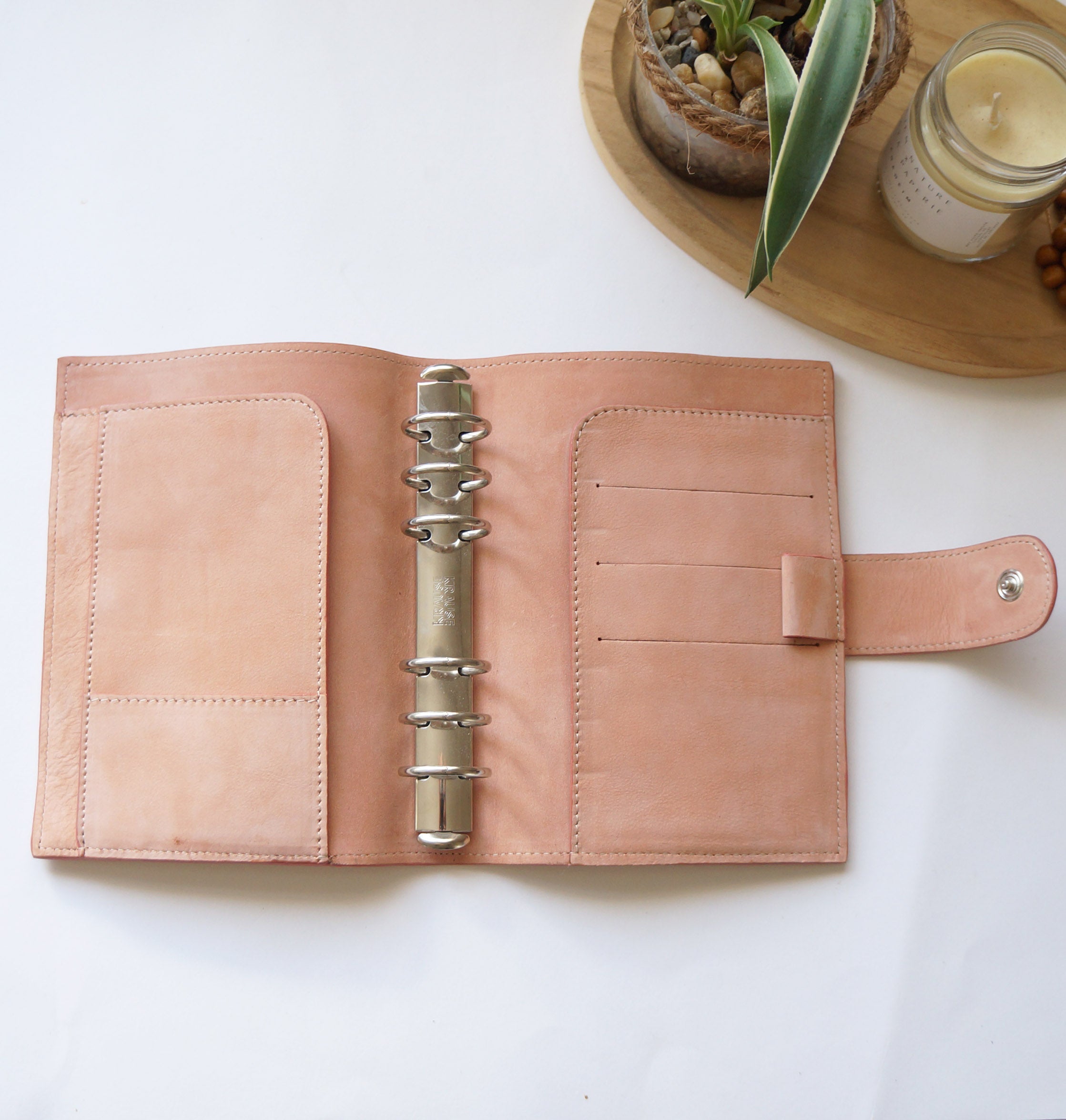 Personal Ring Binder - Velvet Peachy Pink