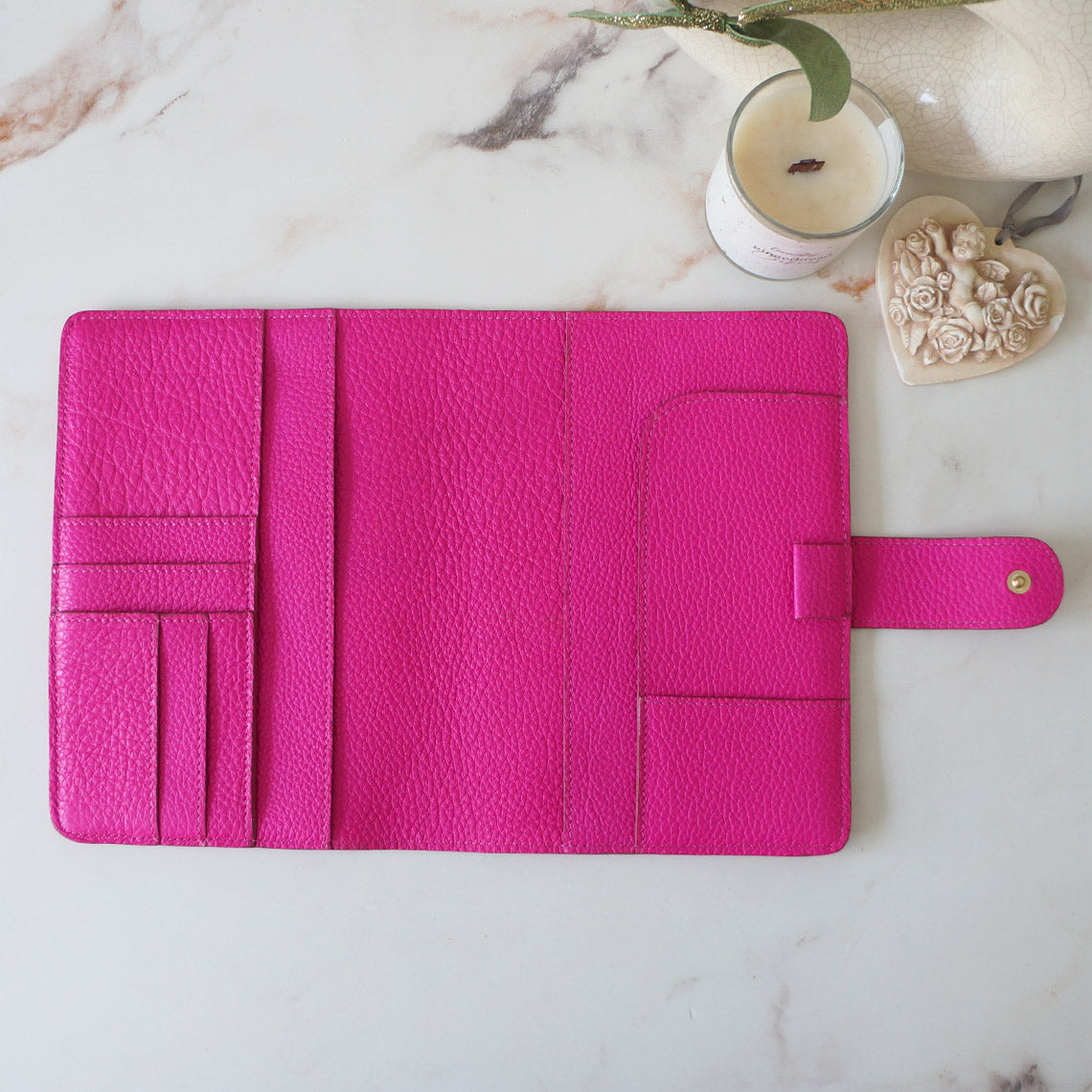 A5 Journal Cover with Clear Front - Hot Pink