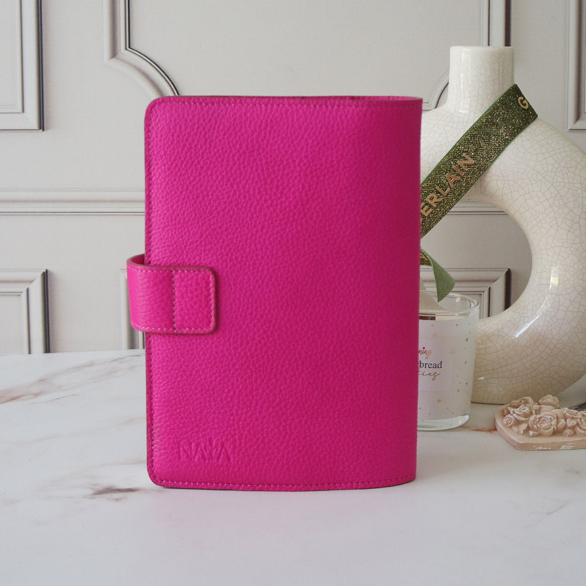 A5 Journal Cover with Clear Front - Hot Pink
