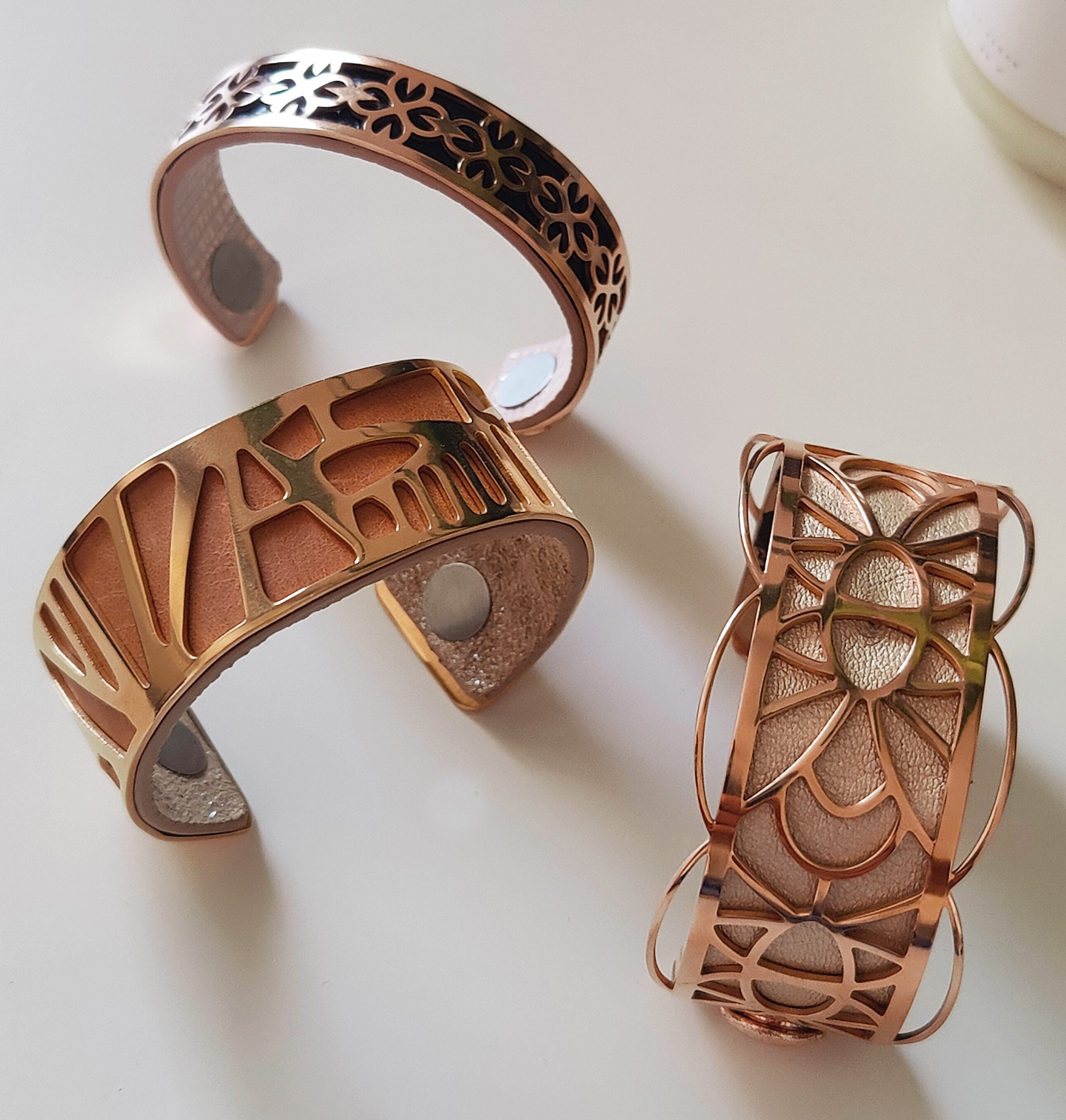 Reversible Bracelets, Stainless Steel