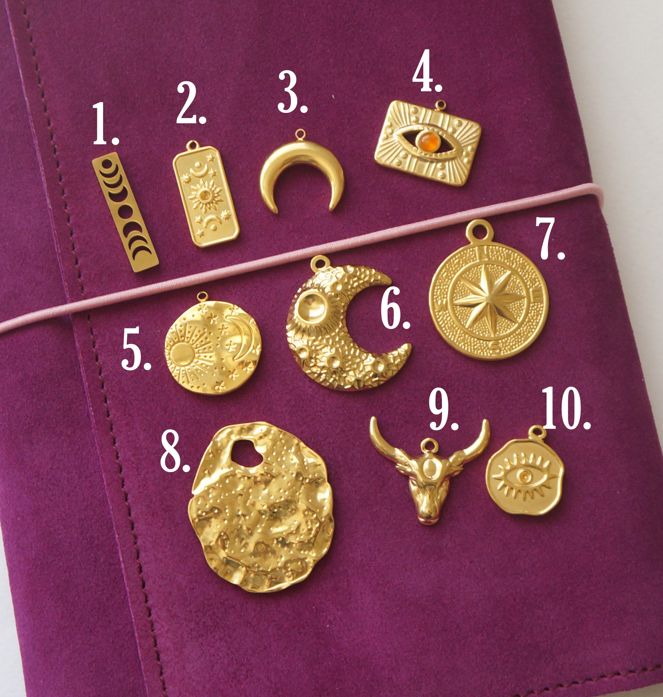 Stainless Steel Planner Charms