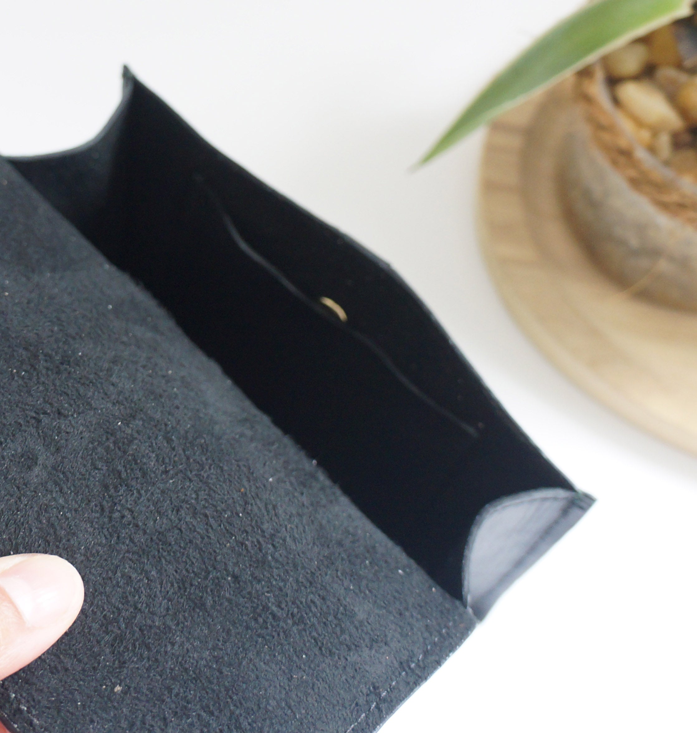 Sunglasses pouch/Micro bag - Pine Tree/Smooth Black