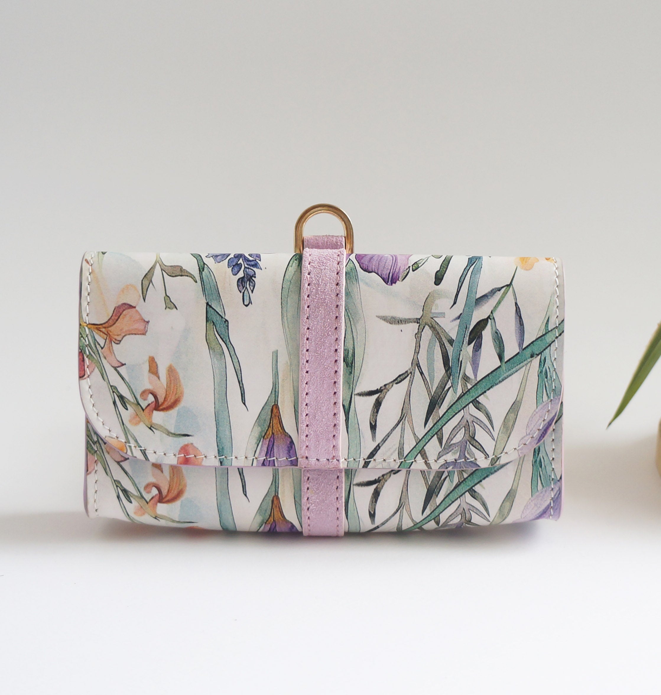 Sunglasses pouch/Micro bag - Wild Flower/Suede Candy