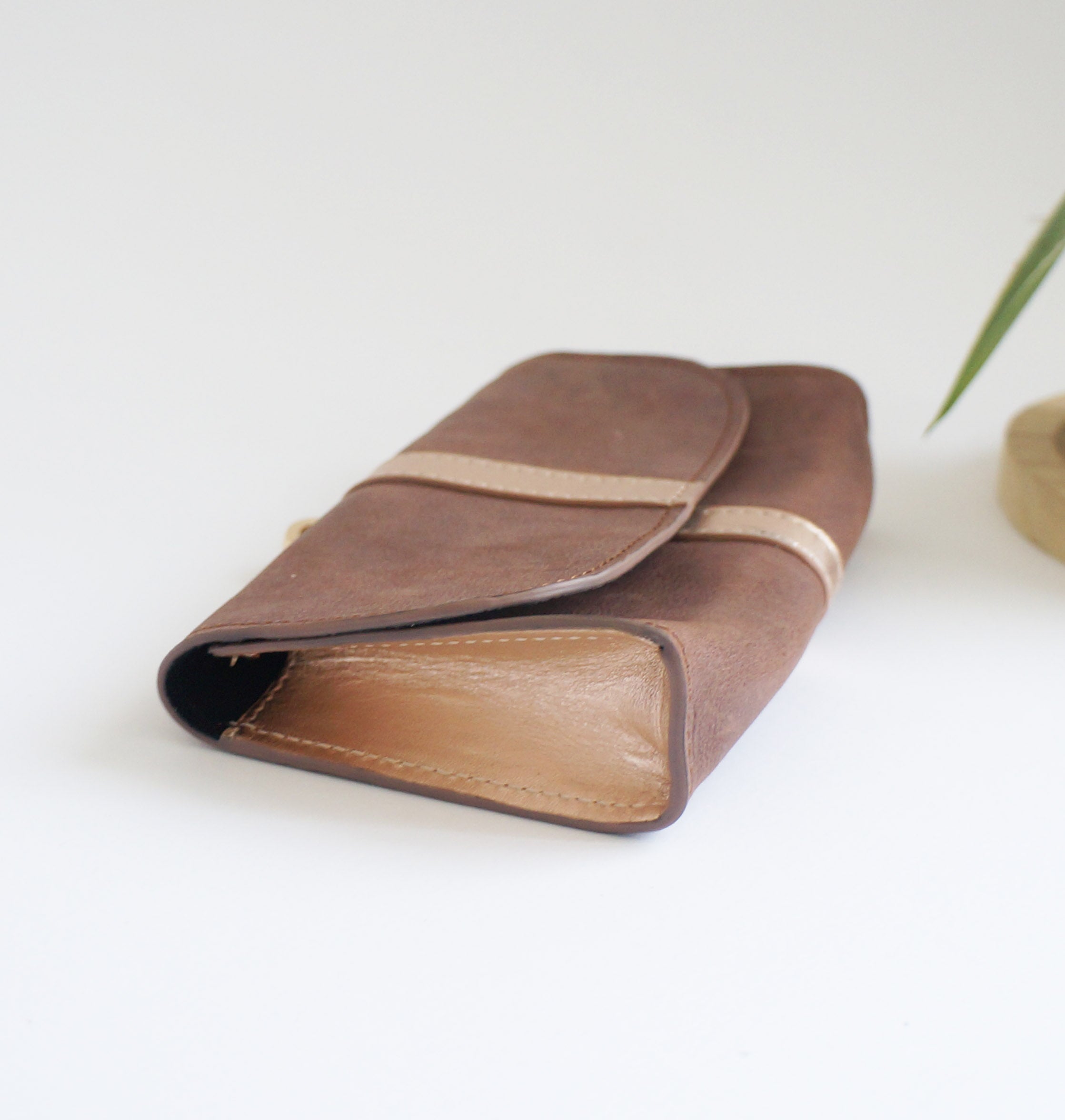 Sunglasses pouch/Micro bag - Brownie/Rose Gold