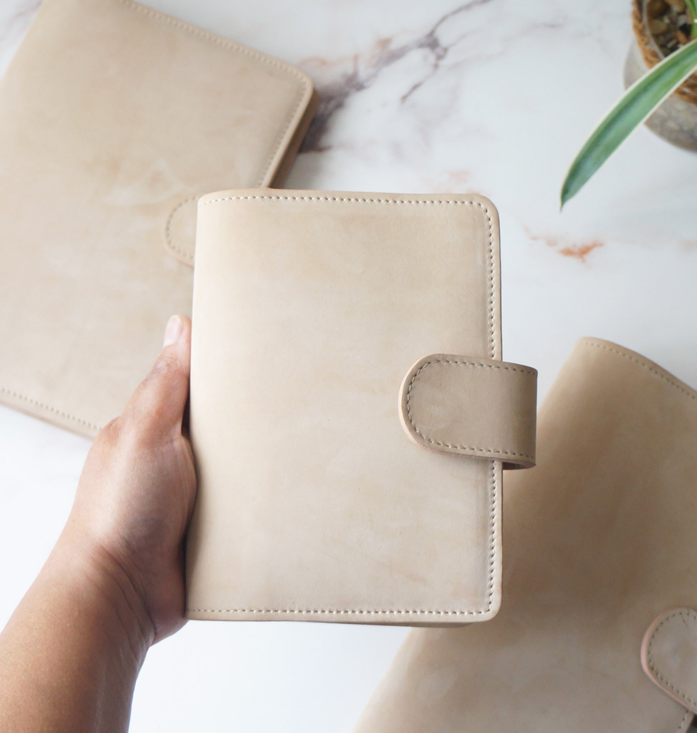 A6 Italian Nubuck Leather Journal Cover - Velvet Cotton Edition / FREE SHIPPING