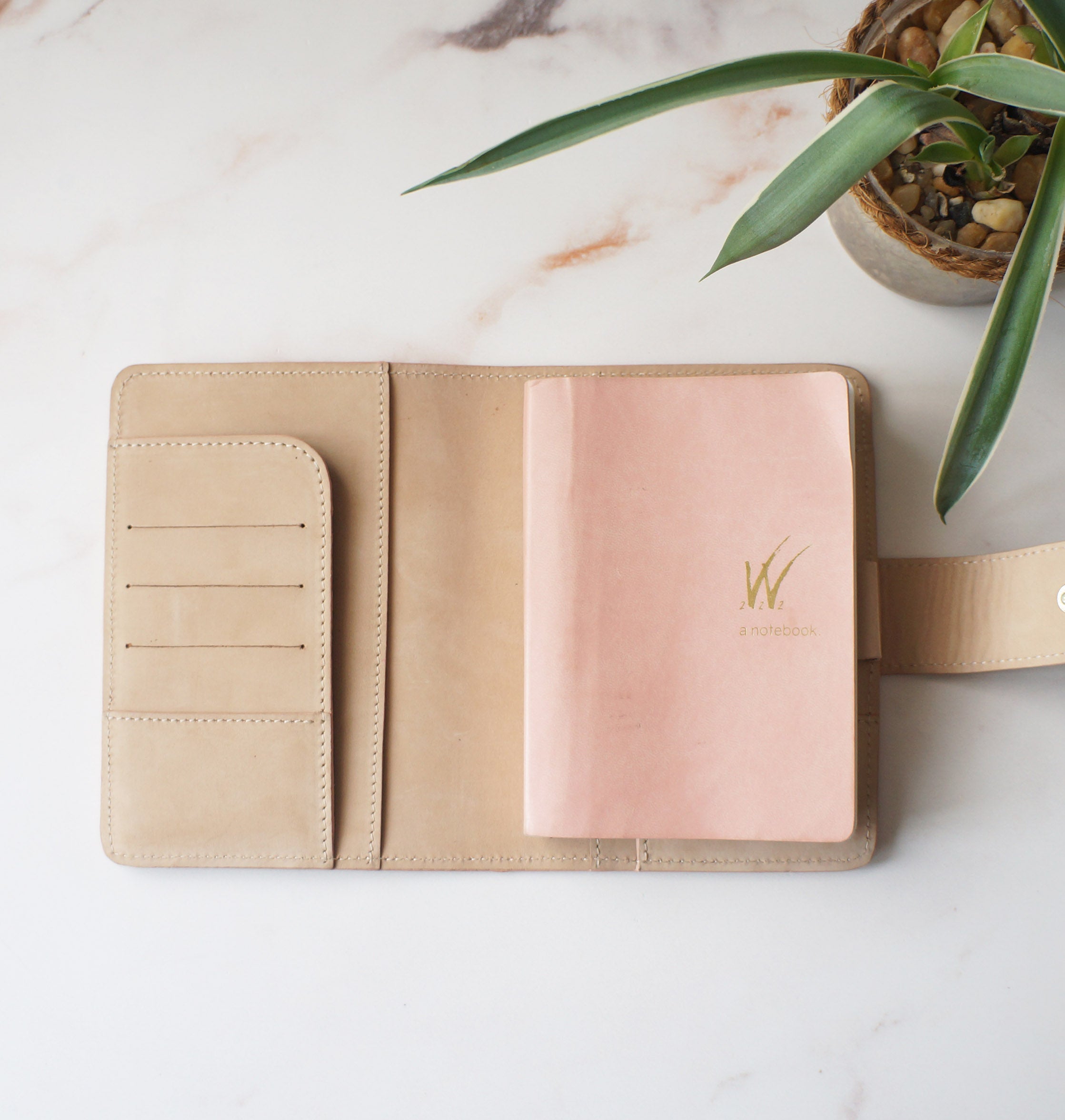 A6 Italian Nubuck Leather Journal Cover - Velvet Cotton Edition / FREE SHIPPING