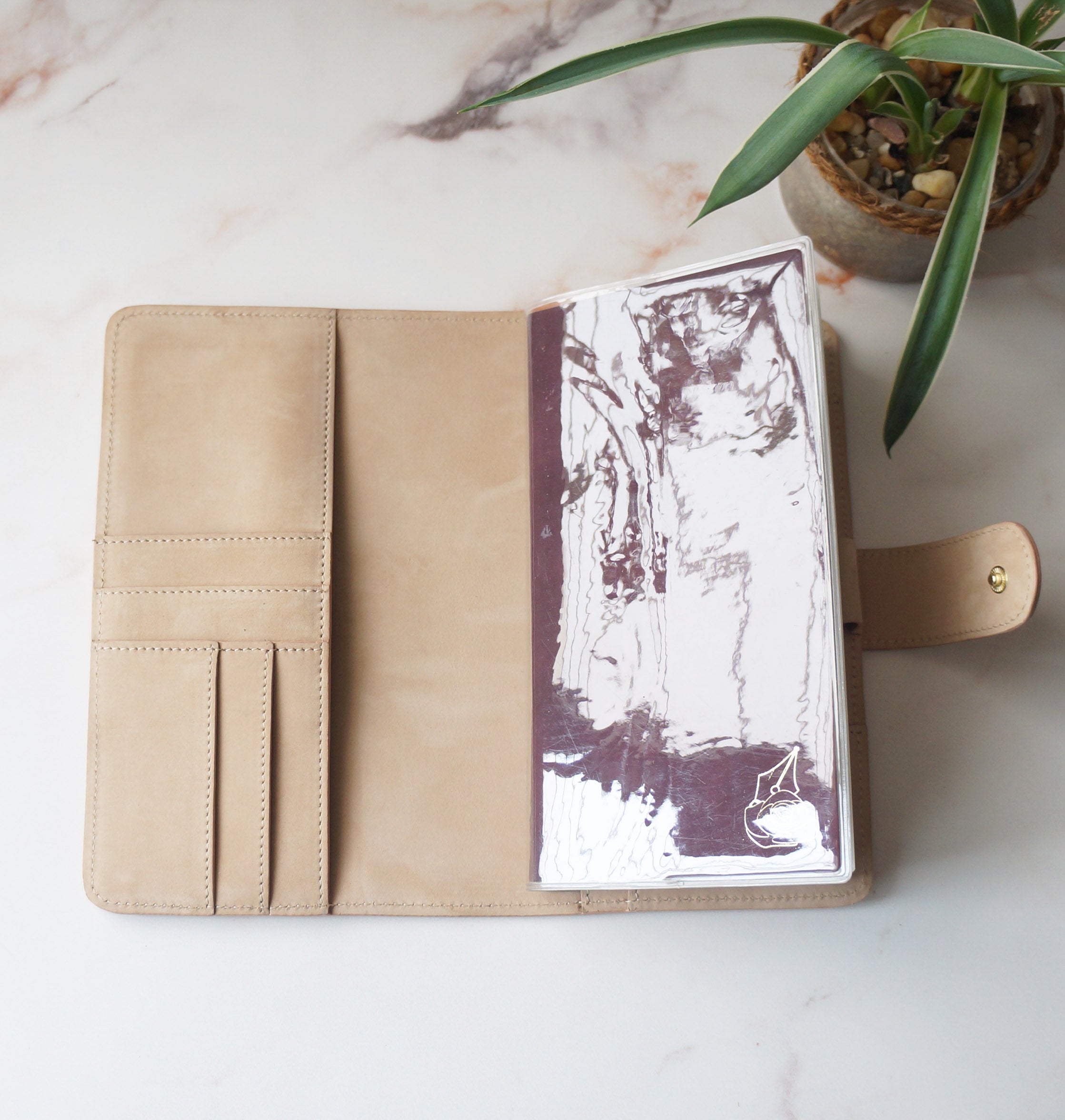 Standard Italian Nubuck Leather Journal Cover - Velvet Cotton Edition/ FREE SHIPPING