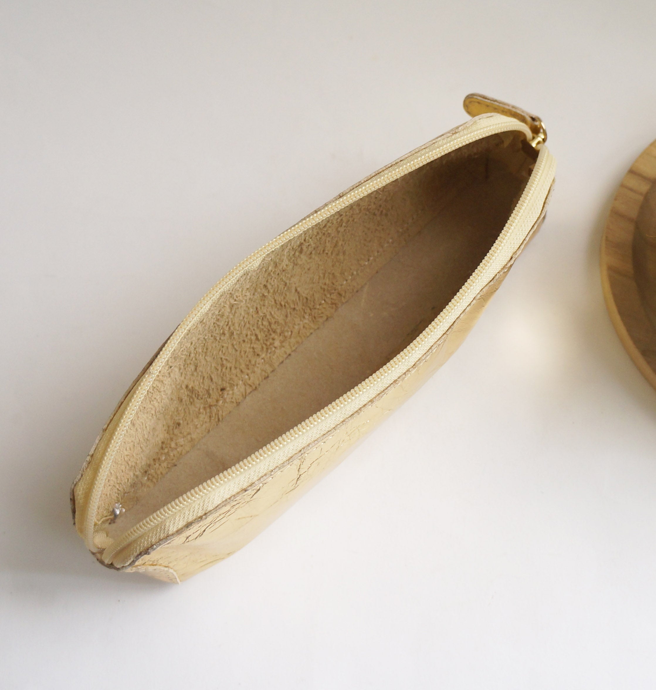 Pen Case - Miror Gold leather