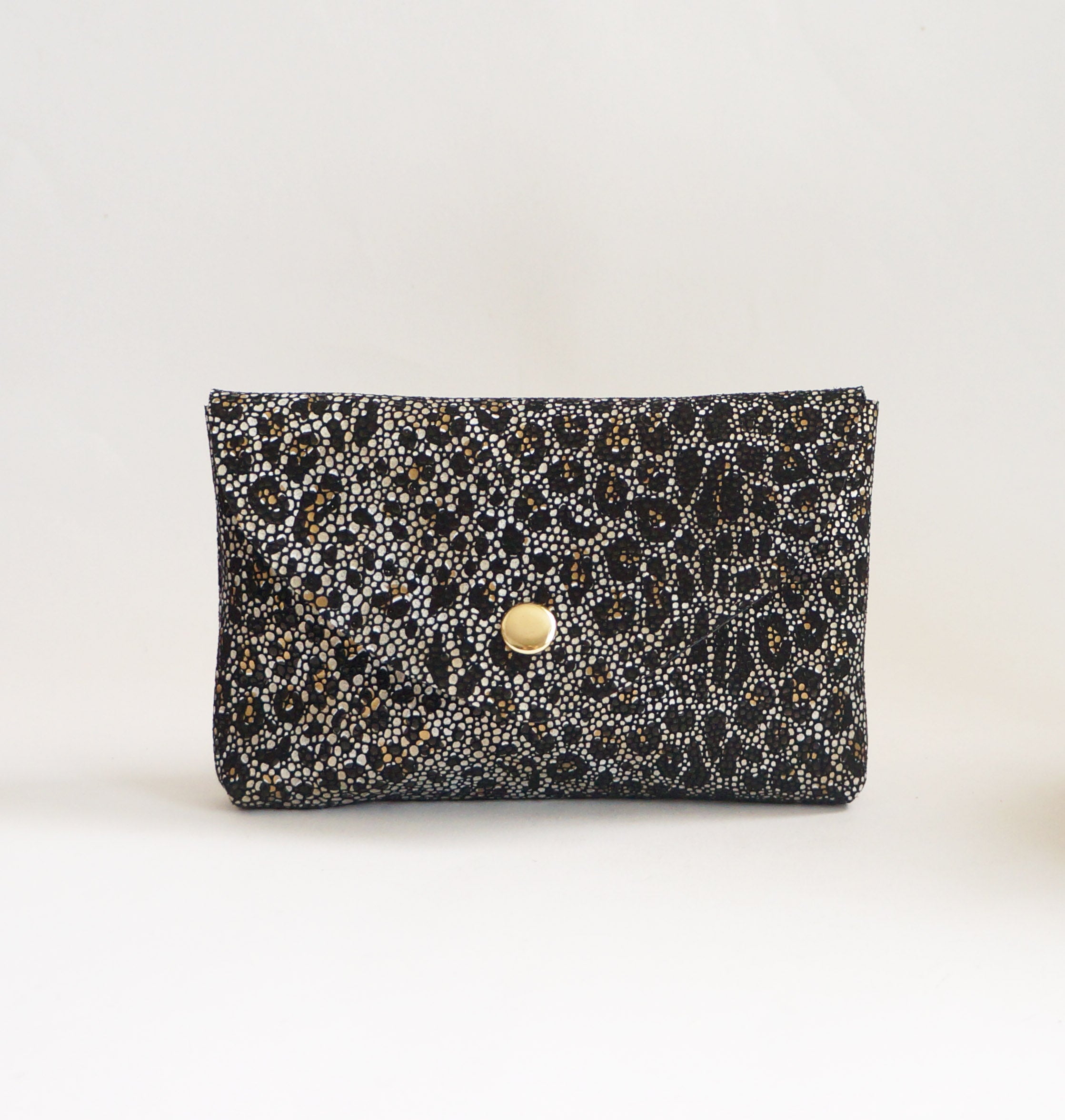 Medium Pouch - Wild & Miror Gold leathers