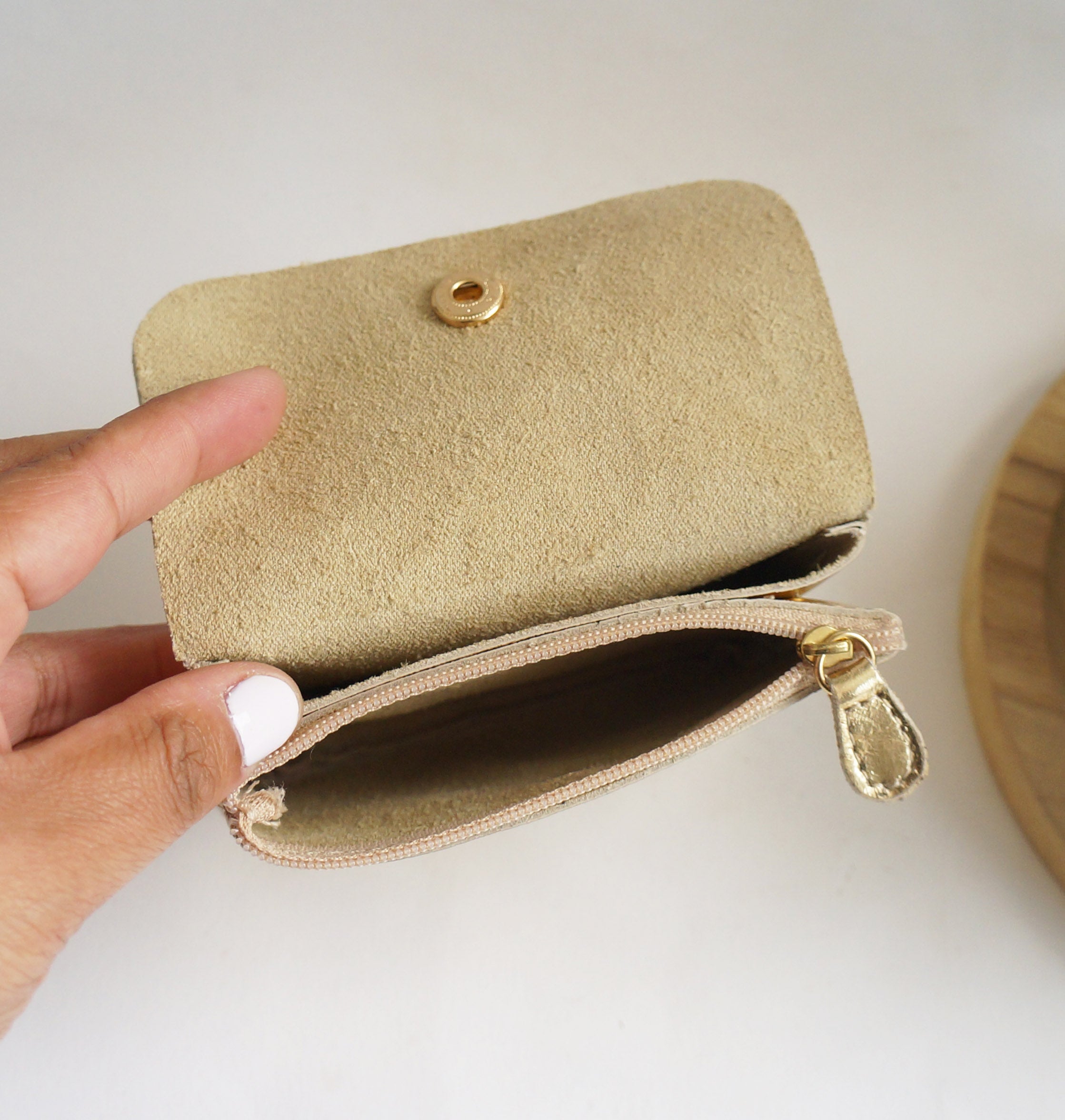 Coin Purse - Miror Gold leather