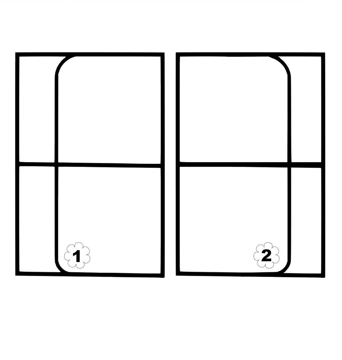 B6 Trifold Epure - Oatmeal