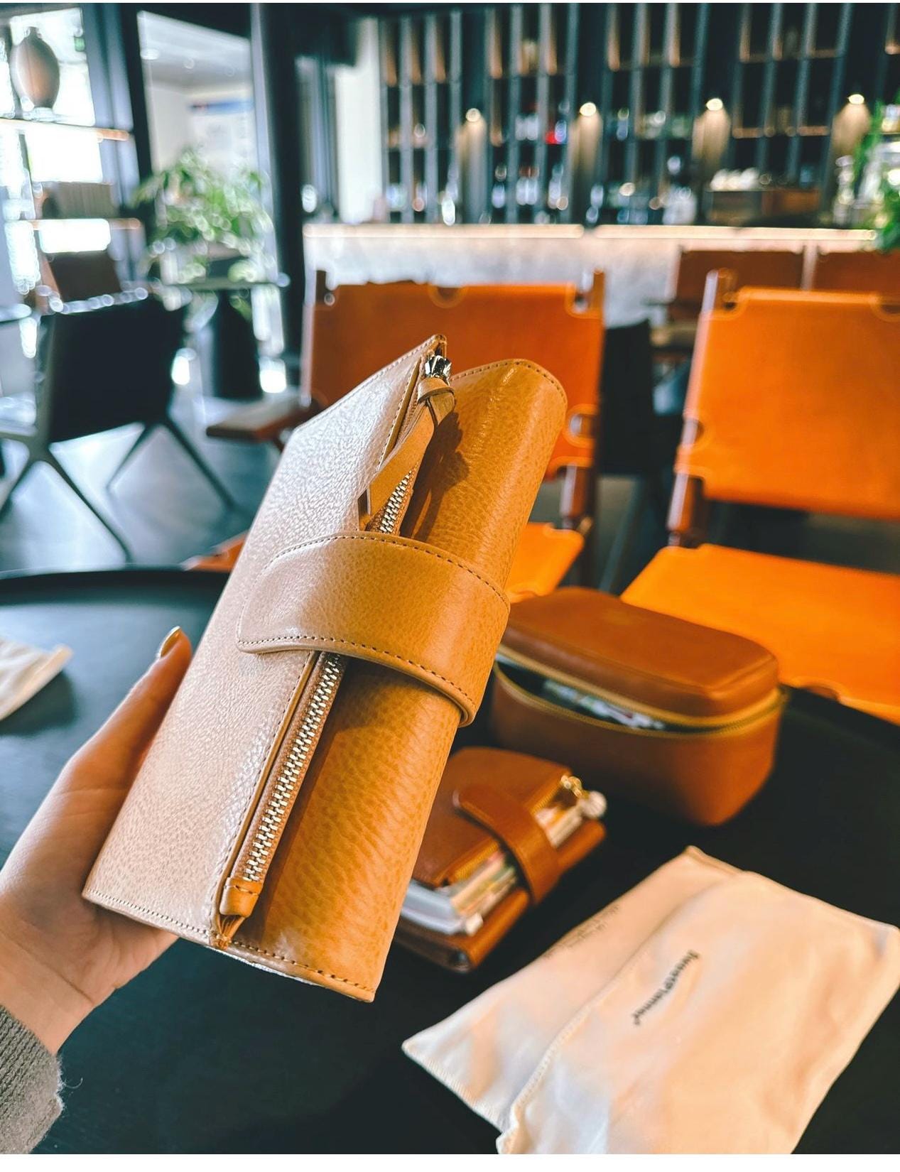 Custom Personal ring Trifold Camel Shante