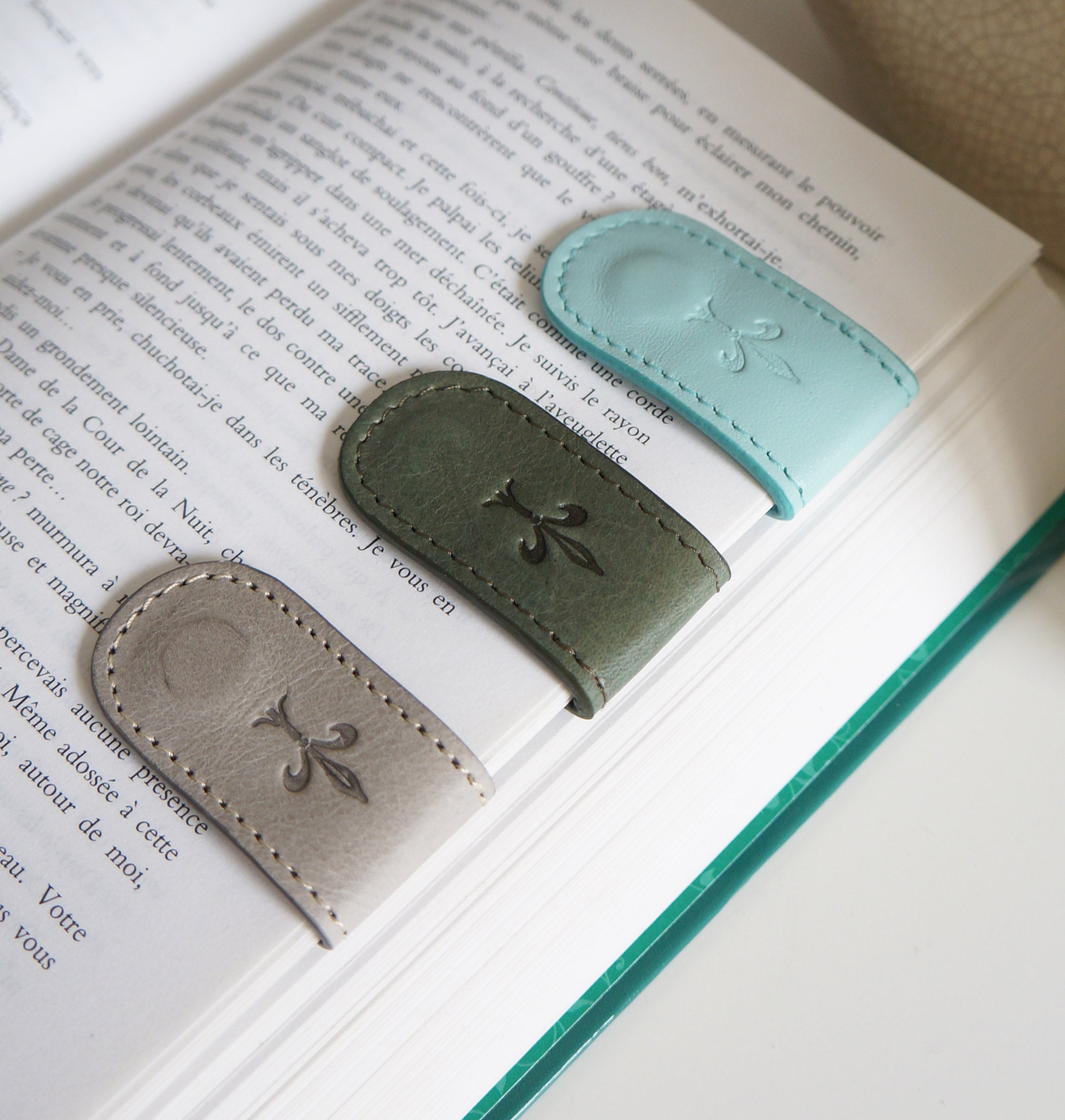 Magnetic Bookmarks - Blue & Green Tones