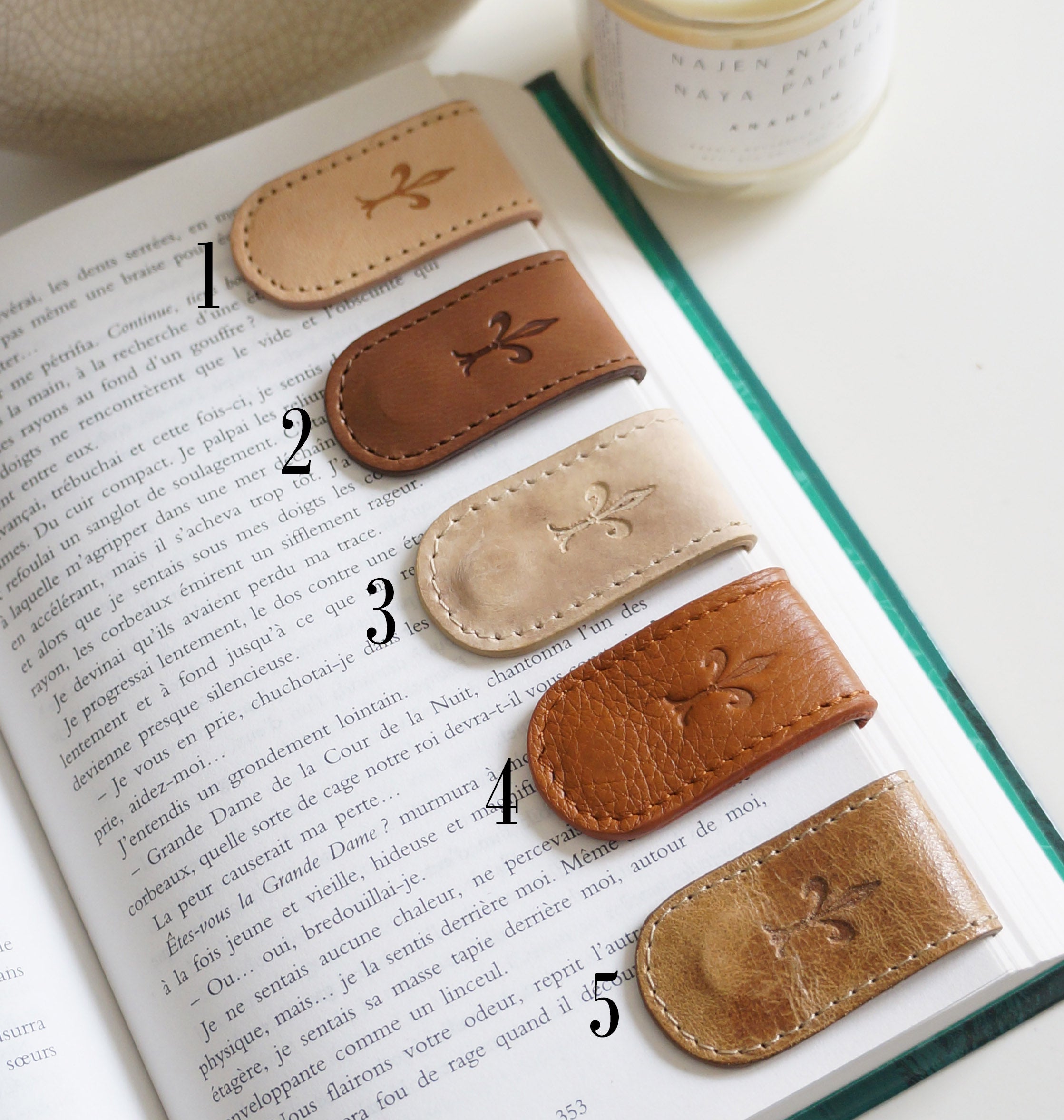 Magnetic Bookmarks - Neutral & Brown Tones