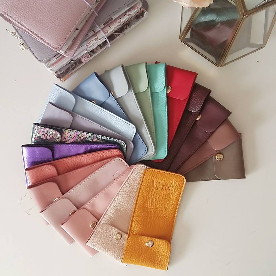 Leather pen holder - Choose your leather - Naya Paperie