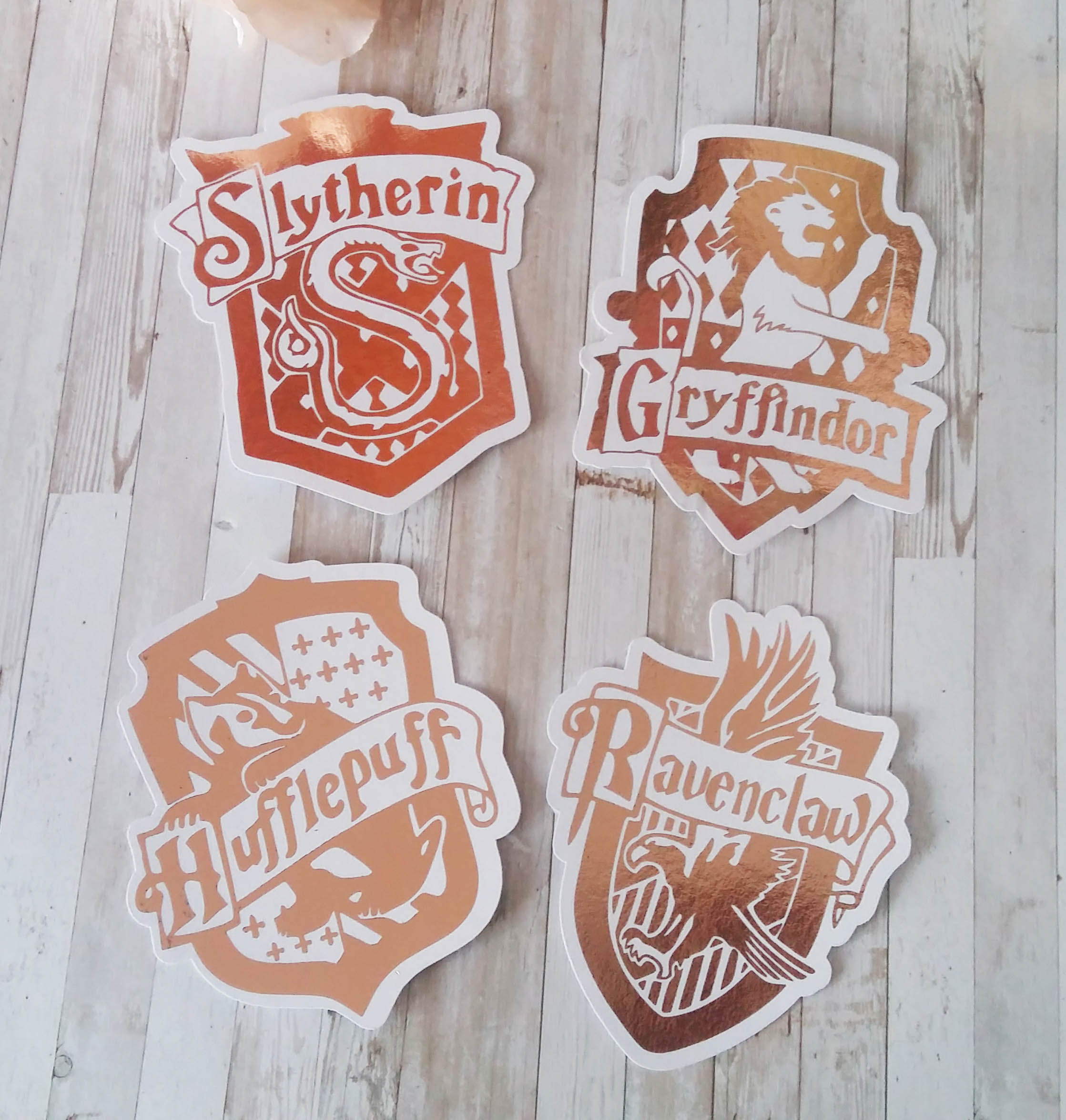 Harry Potter Foiled Houses Die cuts - Naya Paperie