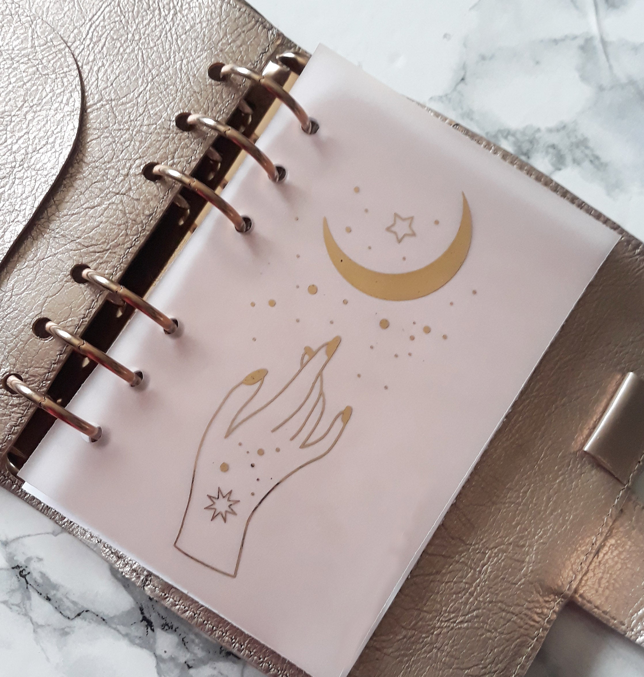 Vellum Foiled Astres Planner Dashboard - Naya Paperie