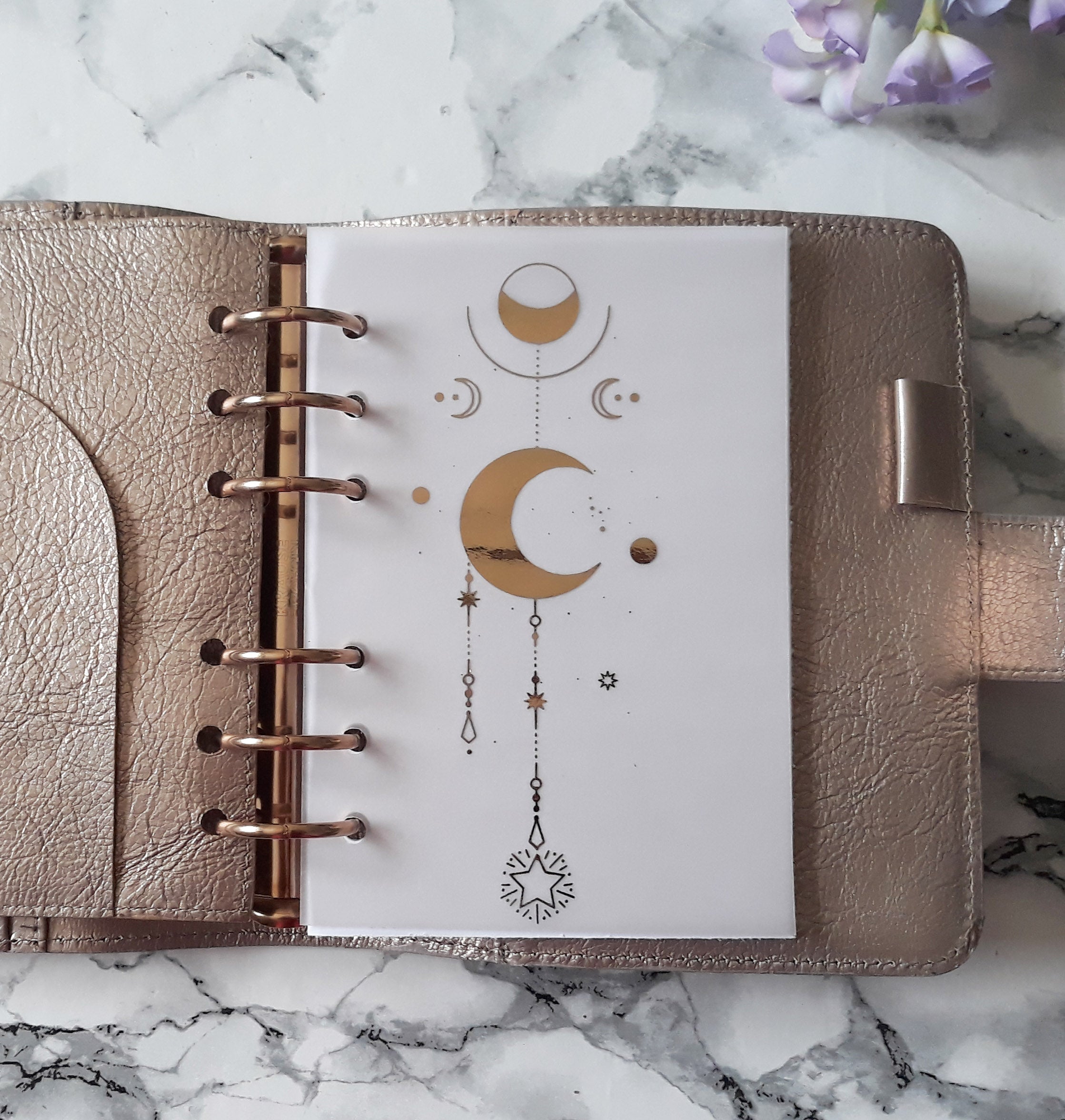 Vellum Foiled Astres Planner Dashboard - Naya Paperie