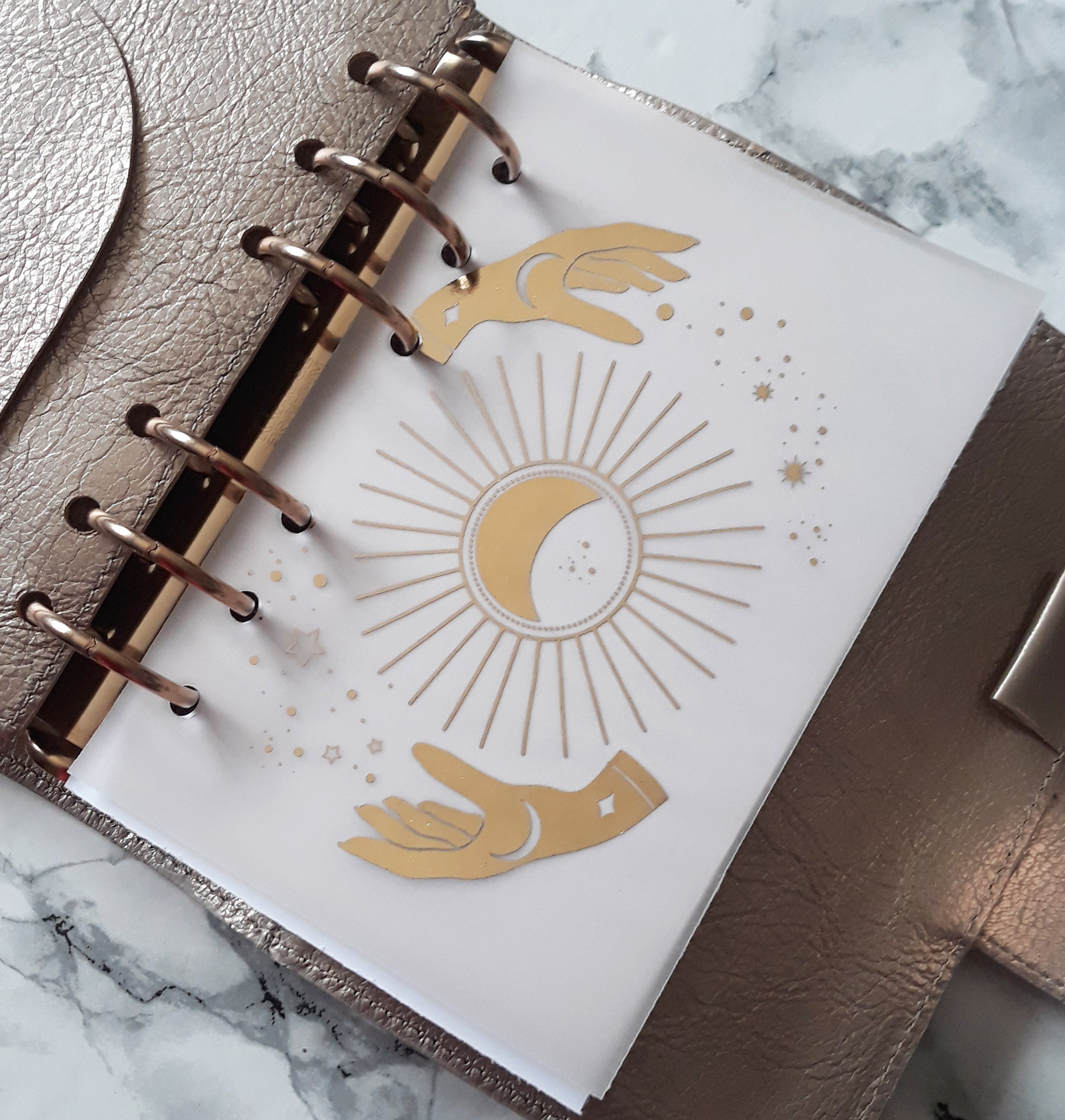 Vellum Foiled Astres Planner Dashboard - Naya Paperie