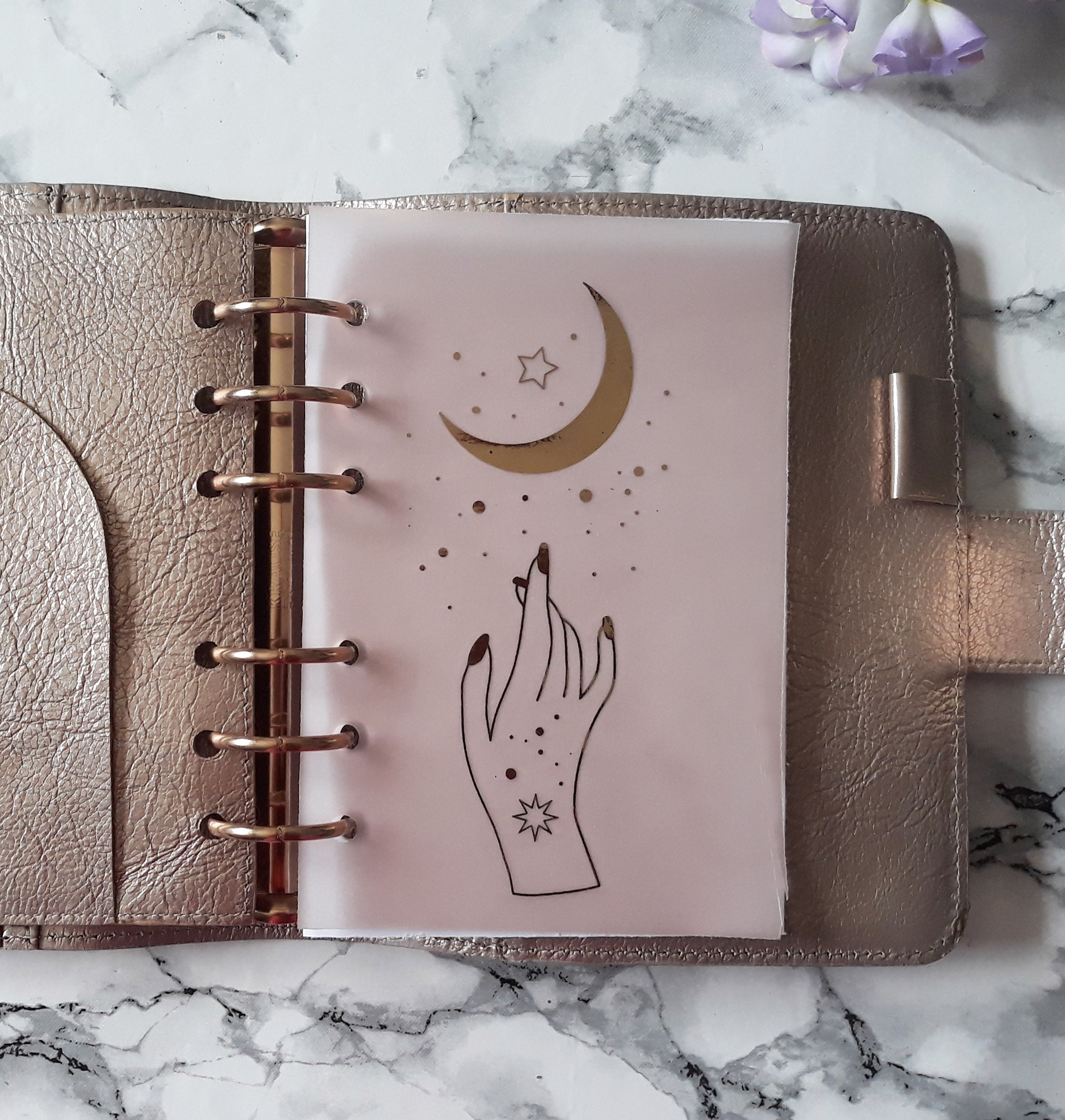 Vellum Foiled Astres Planner Dashboard - Naya Paperie