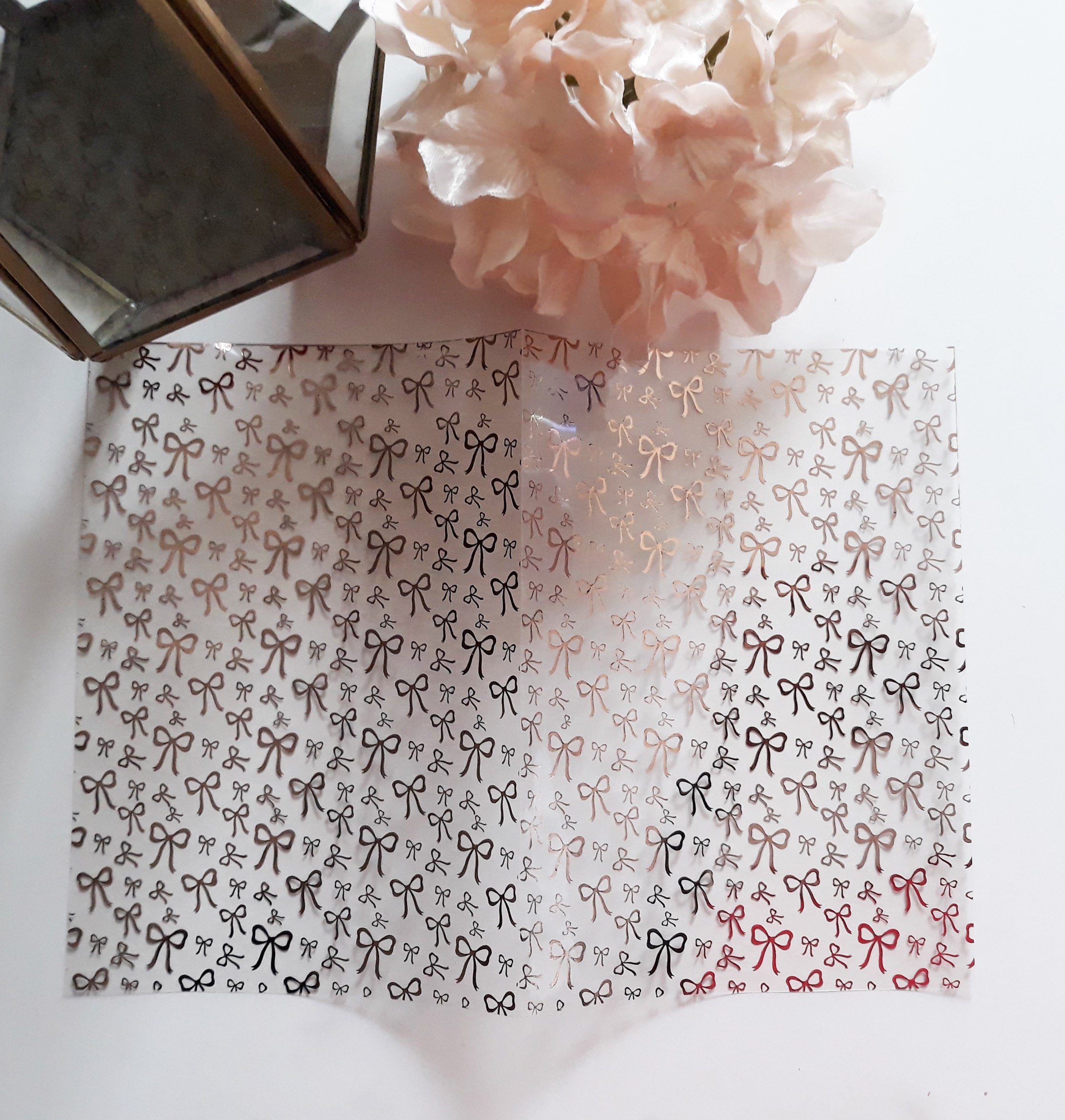 Acetate Foiled Graceful Bows Planner Dashboard - Naya Paperie