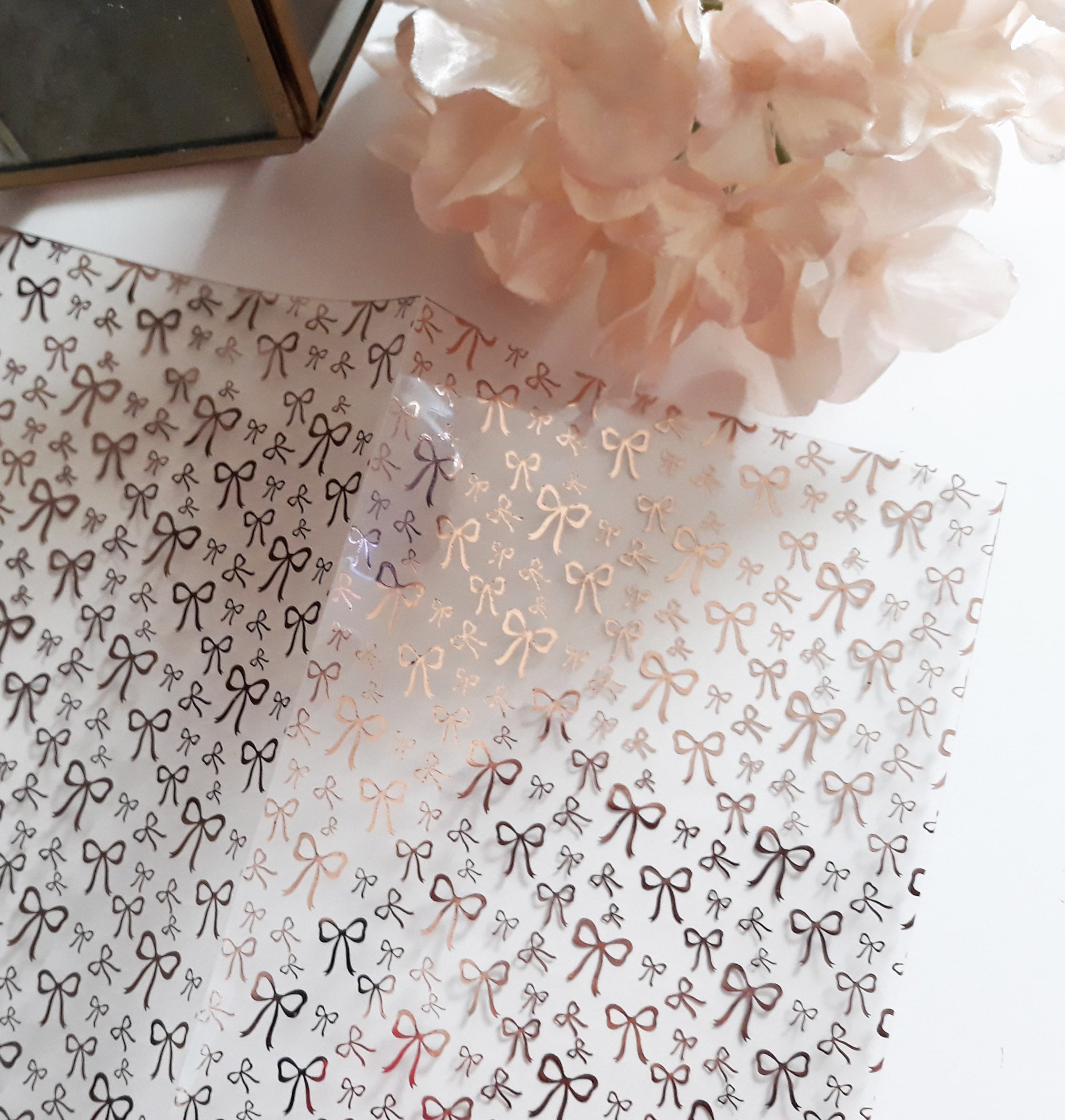 Acetate Foiled Graceful Bows Planner Dashboard - Naya Paperie