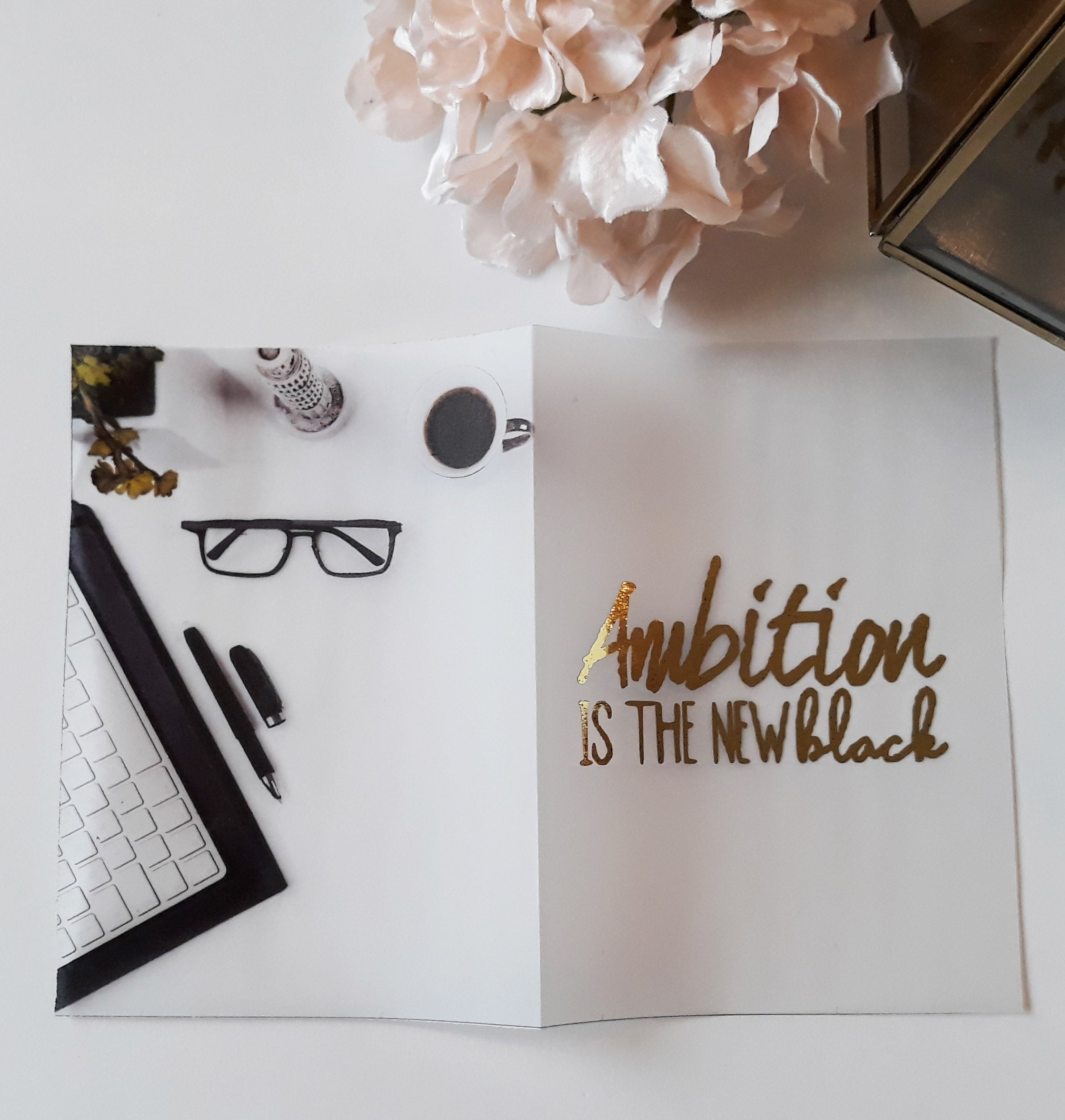 Vellum Foiled Girl Boss Planner Dashboard - Naya Paperie
