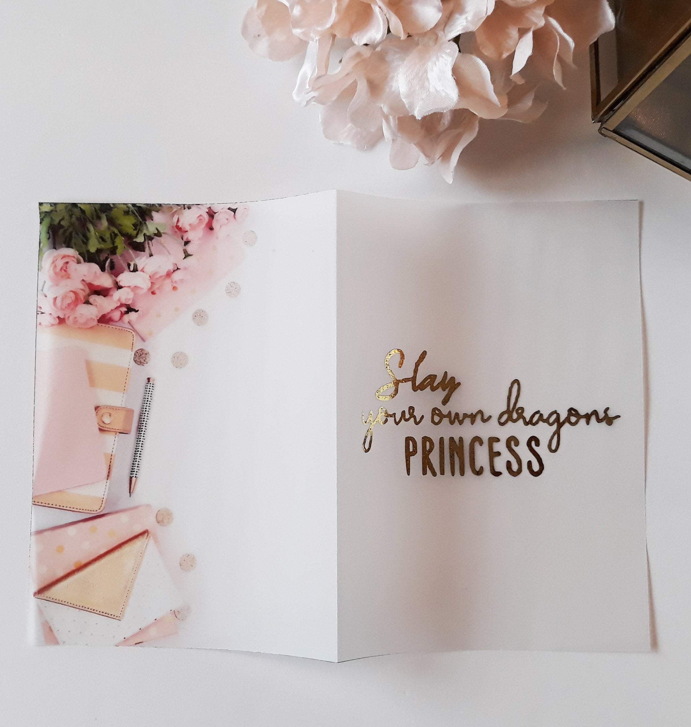 Vellum Foiled Girl Boss Planner Dashboard - Naya Paperie
