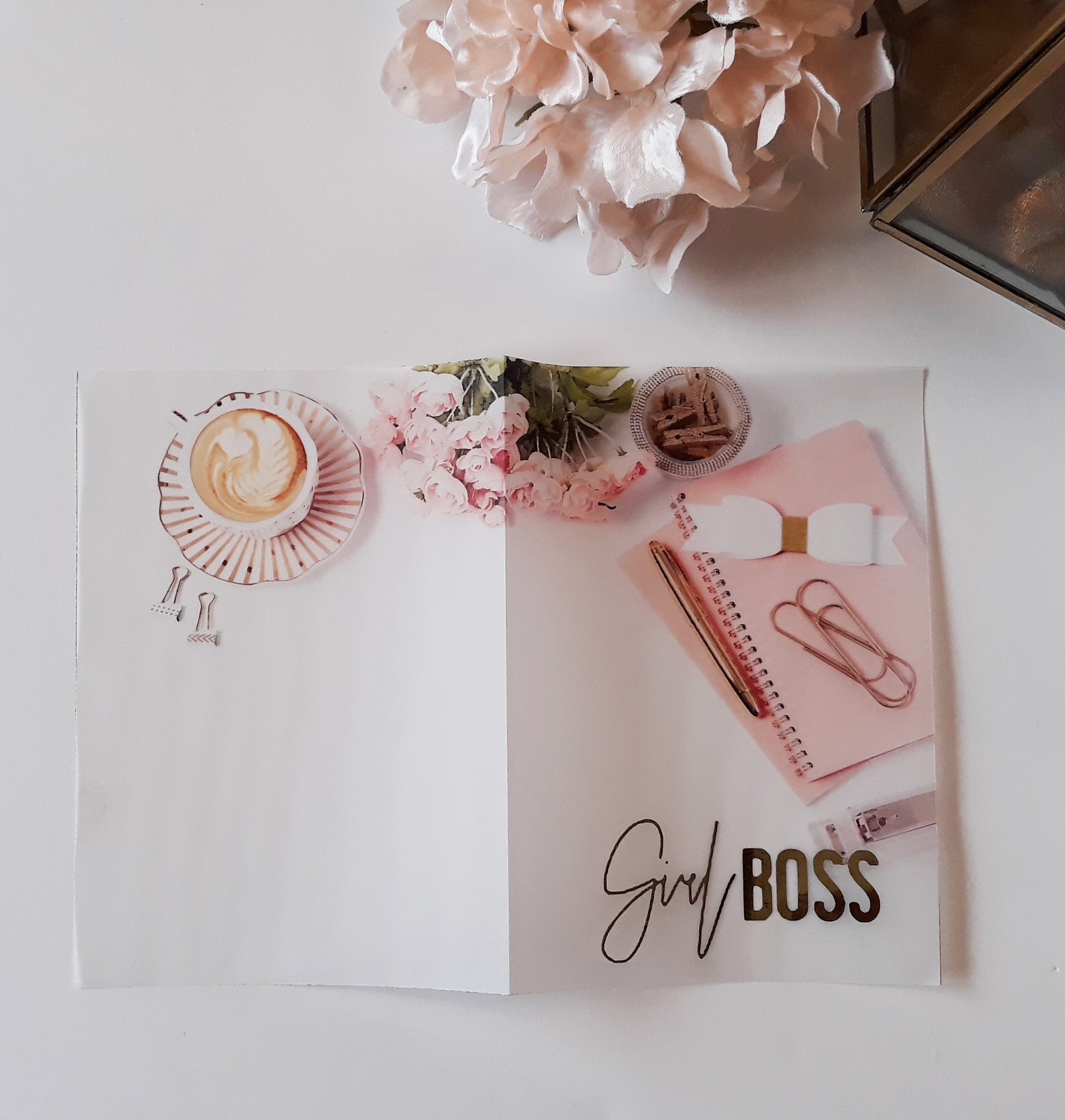 Vellum Foiled Girl Boss Planner Dashboard - Naya Paperie