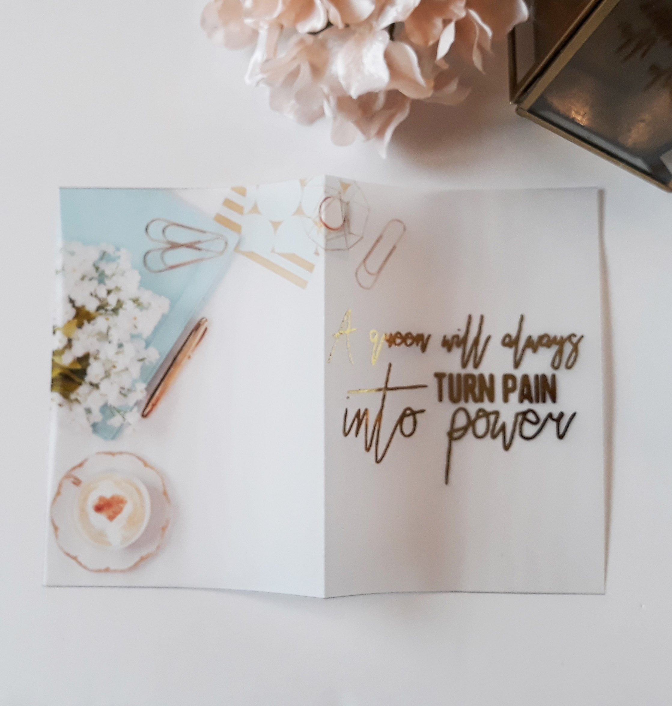 Vellum Foiled Girl Boss Planner Dashboard - Naya Paperie