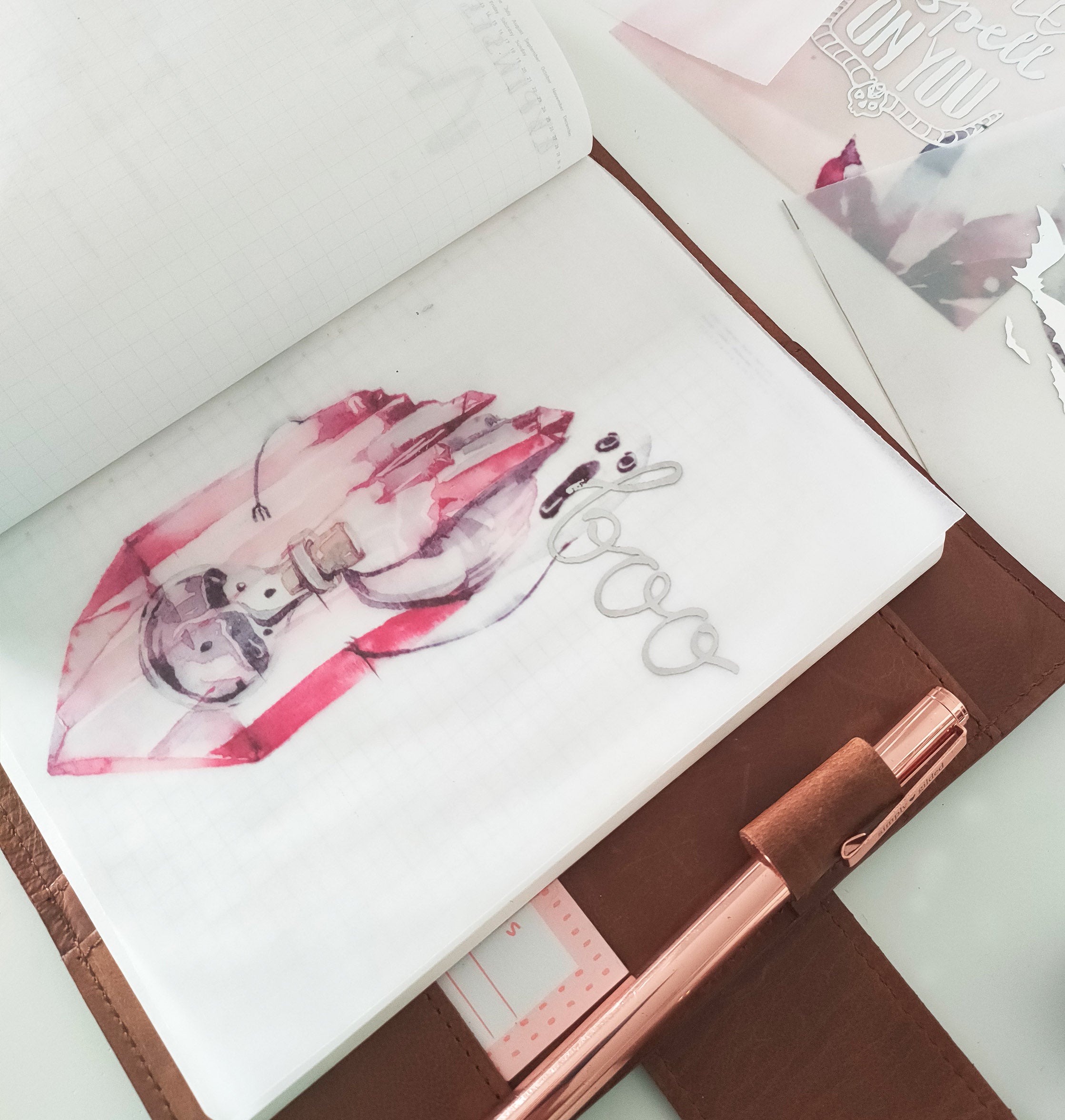 Vellum Foiled "Magic Little Things" Planner Dashboard - Naya Paperie
