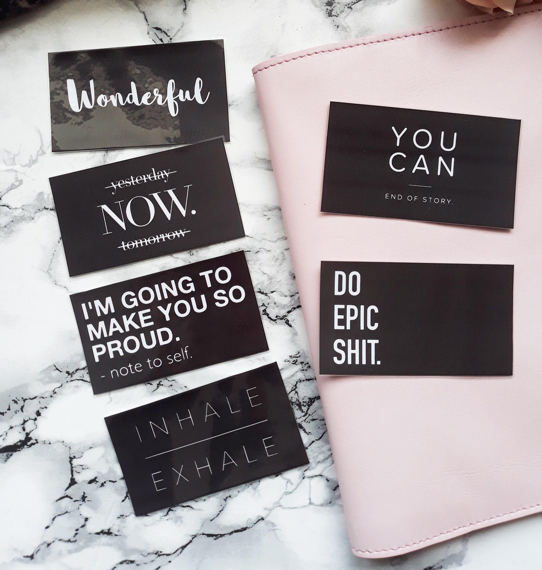 Motivational quotes planner cards - Naya Paperie