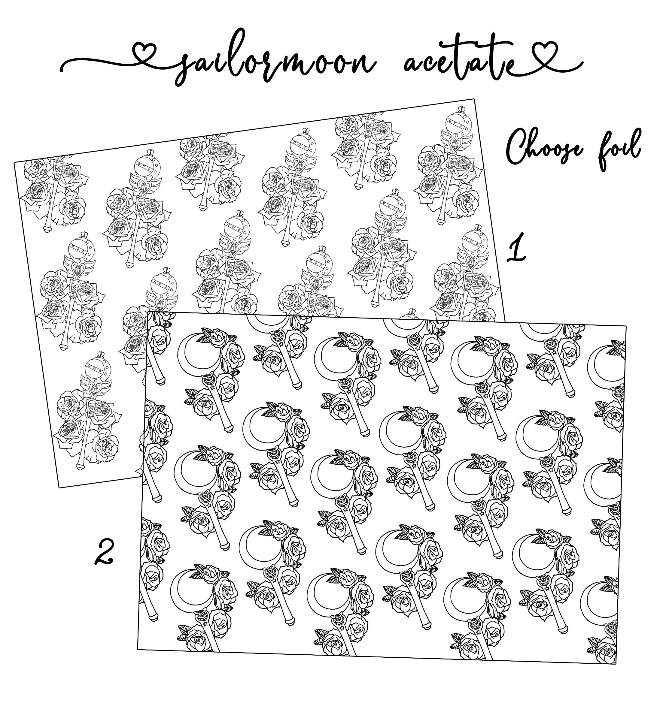 Acetate Foiled Sailormoon dashboard - Naya Paperie