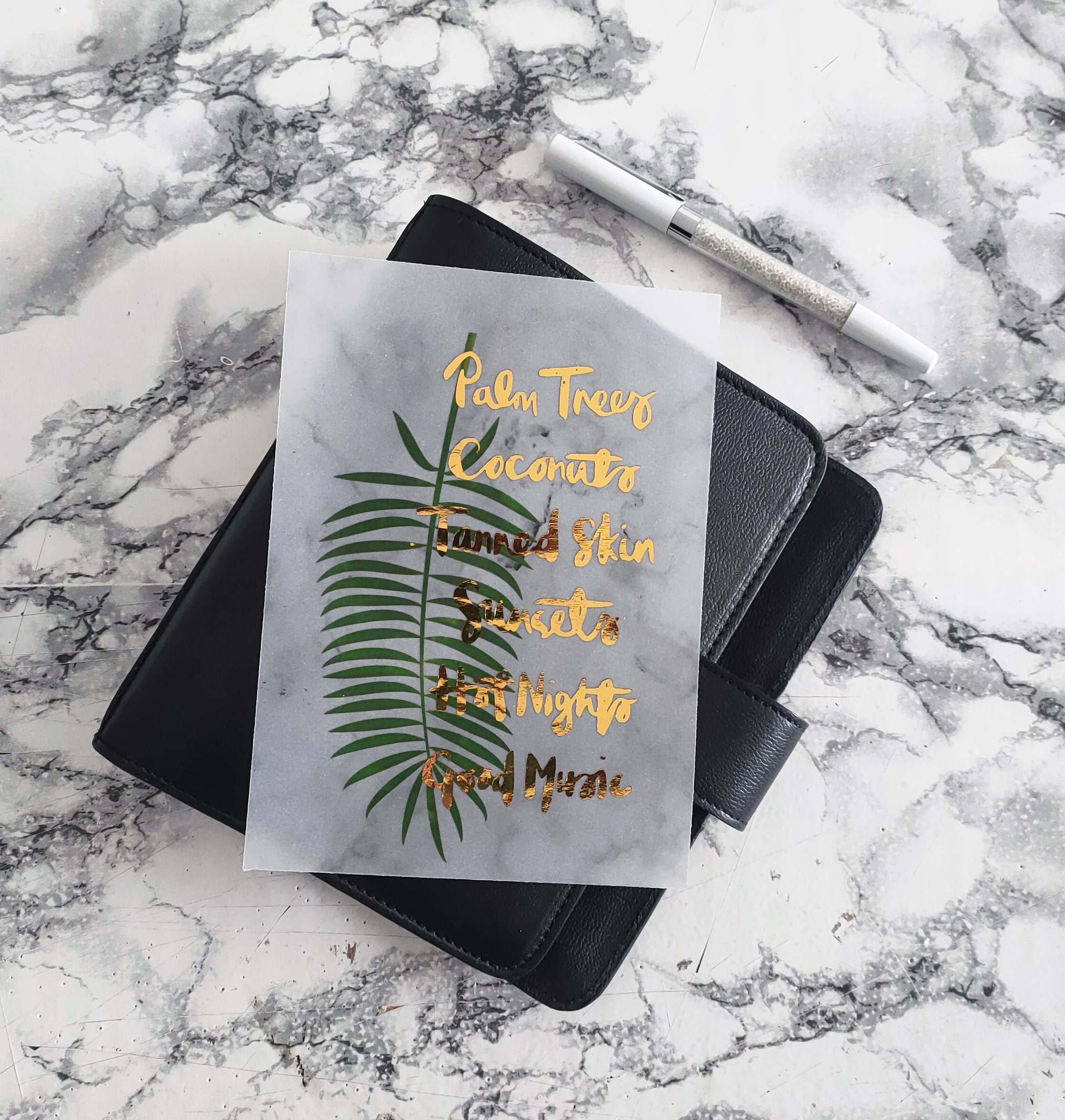 Vellum Foiled Tropical Gateaway - Naya Paperie