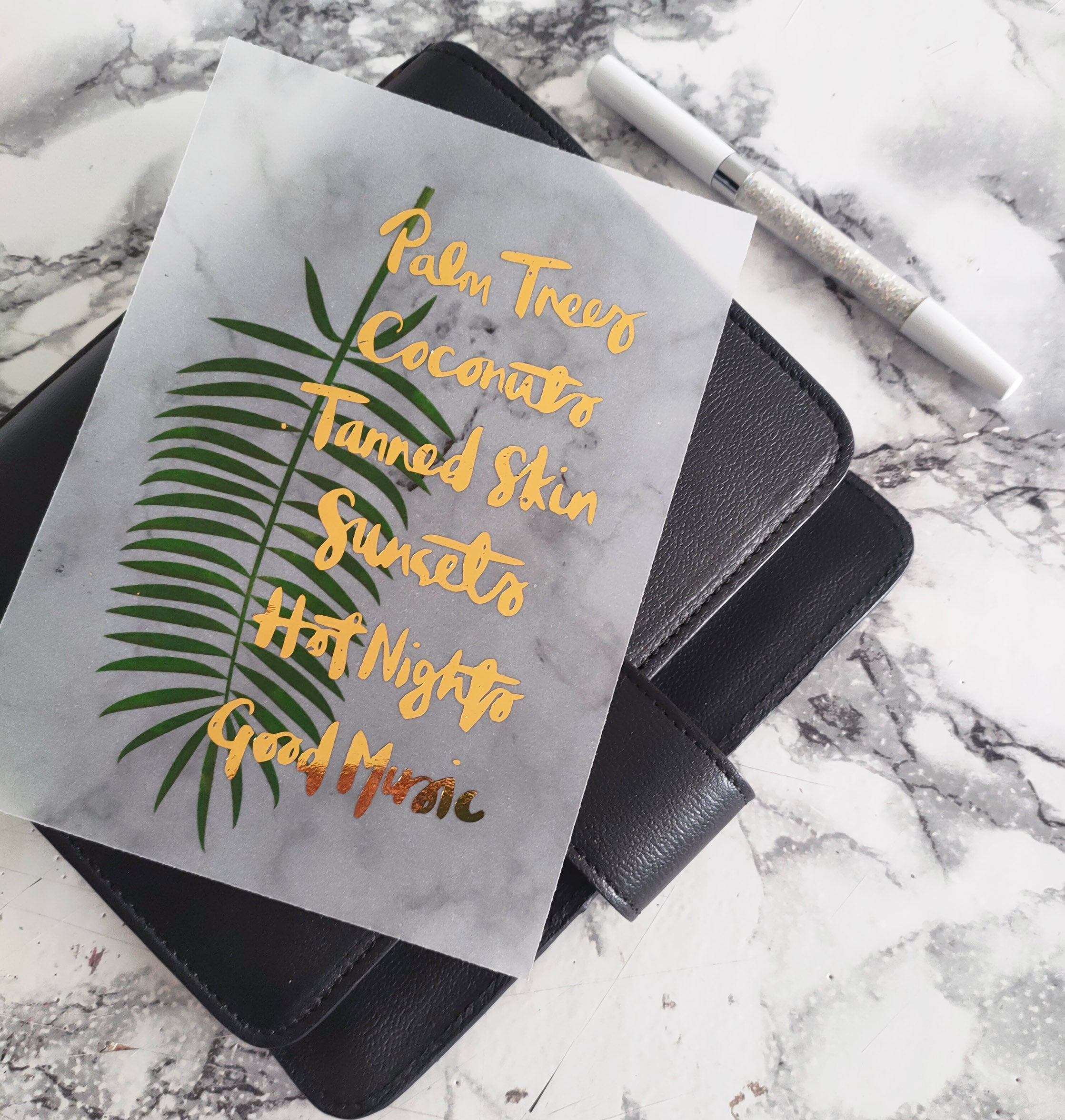 Vellum Foiled Tropical Gateaway - Naya Paperie