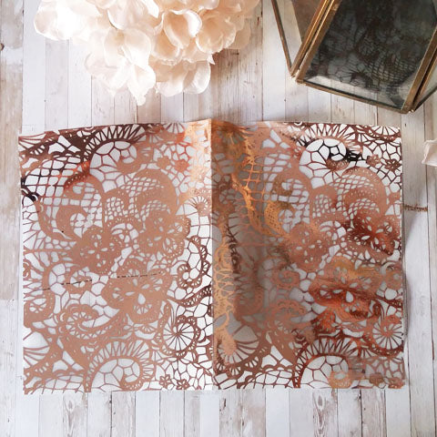 Acetate Foiled Lace Planner Dashboards - Naya Paperie